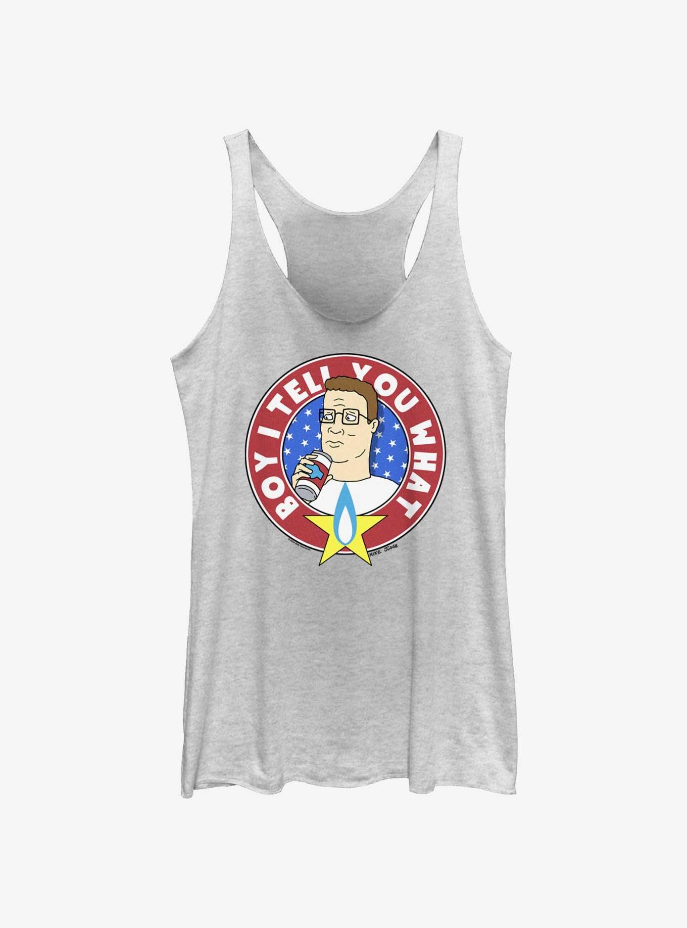 King of the Hill Boy I Tell You What Badge Women's Tank Top
