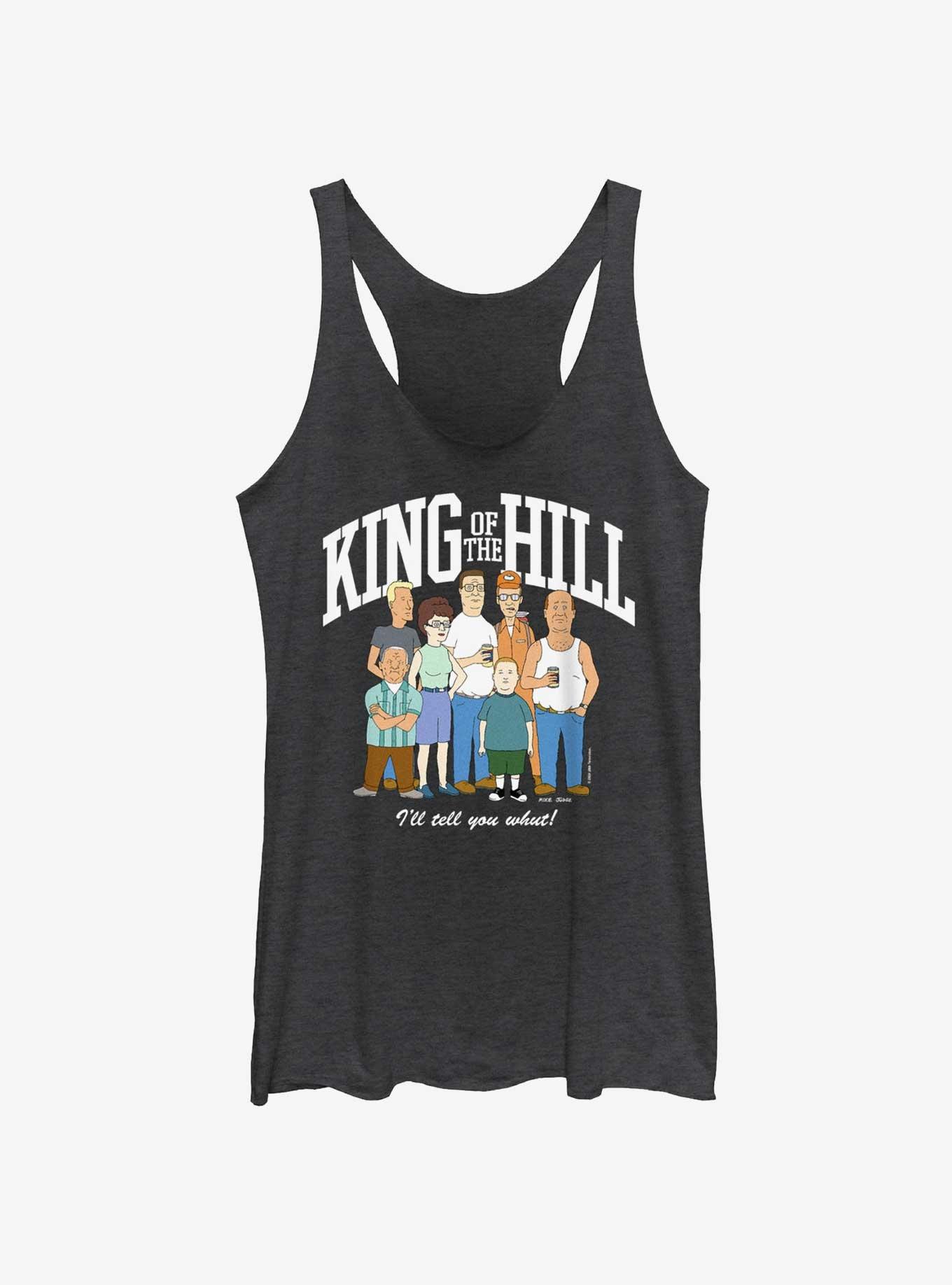 King of the Hill Group Lineup Women's Tank Top, BLK HTR, hi-res