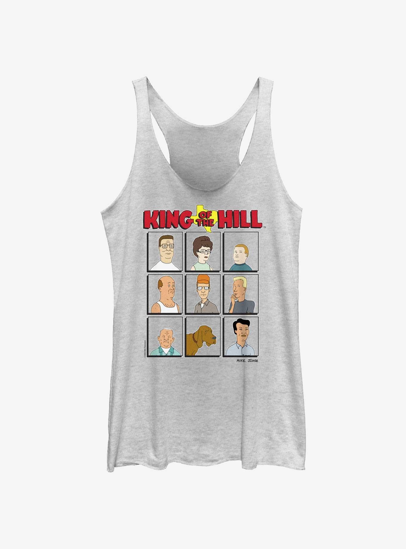 King of the Hill Nine Neighbors Women's Tank Top, WHITE HTR, hi-res