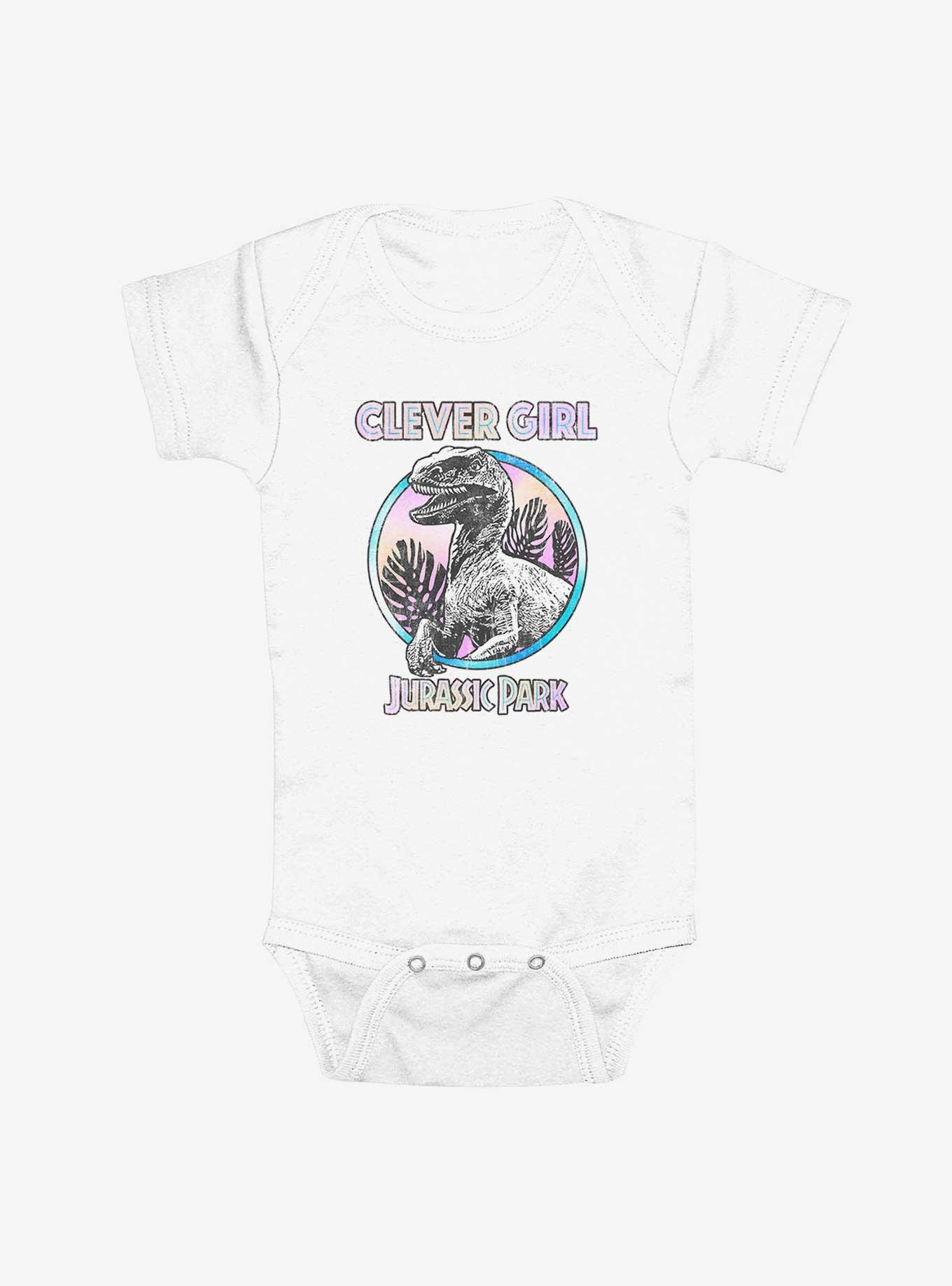 Jurassic Park Clever Girl Infant Bodysuit, WHITE, hi-res