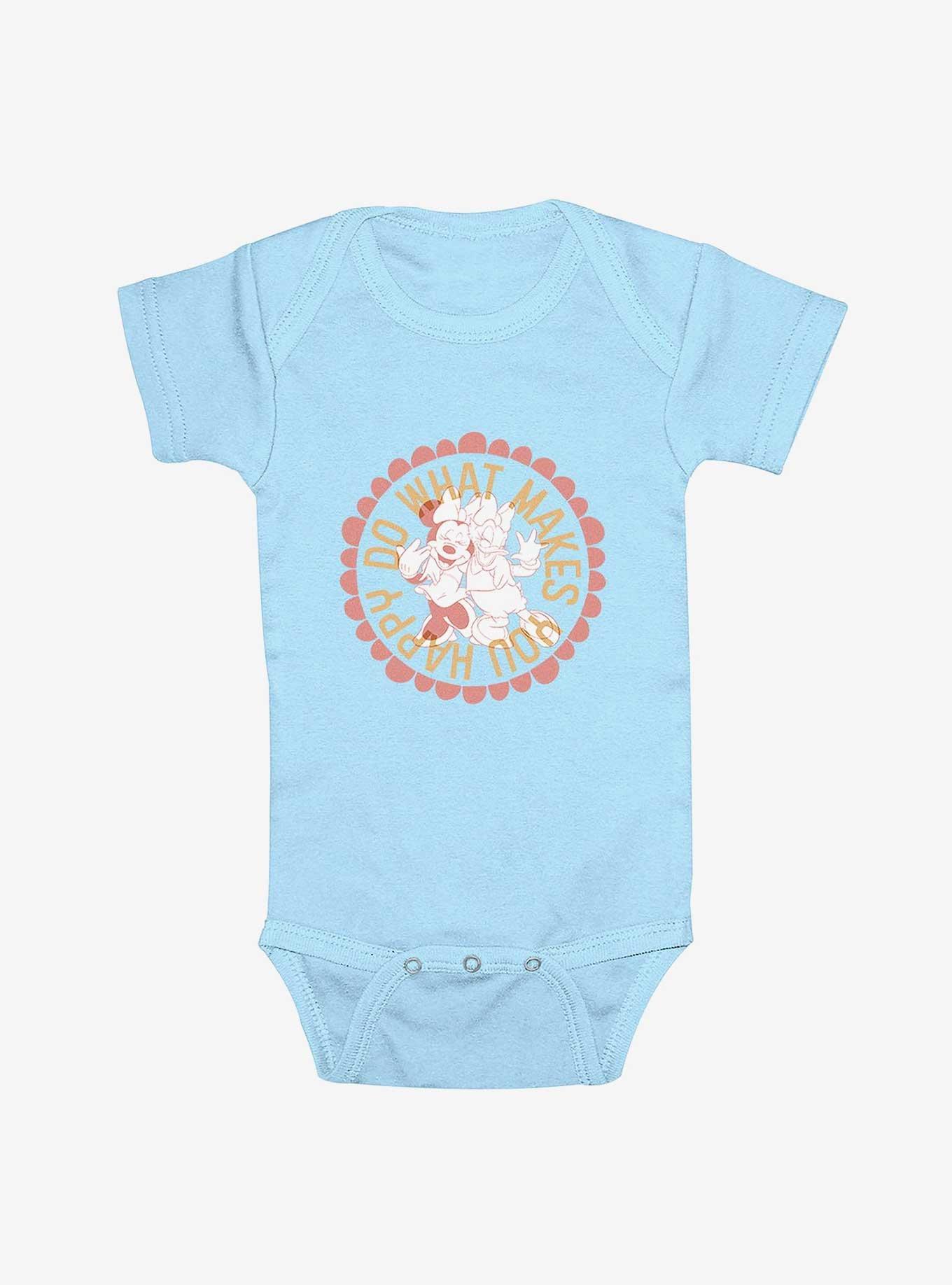 Disney Mickey Mouse What Makes You Happy Infant Bodysuit, LT BLUE, hi-res