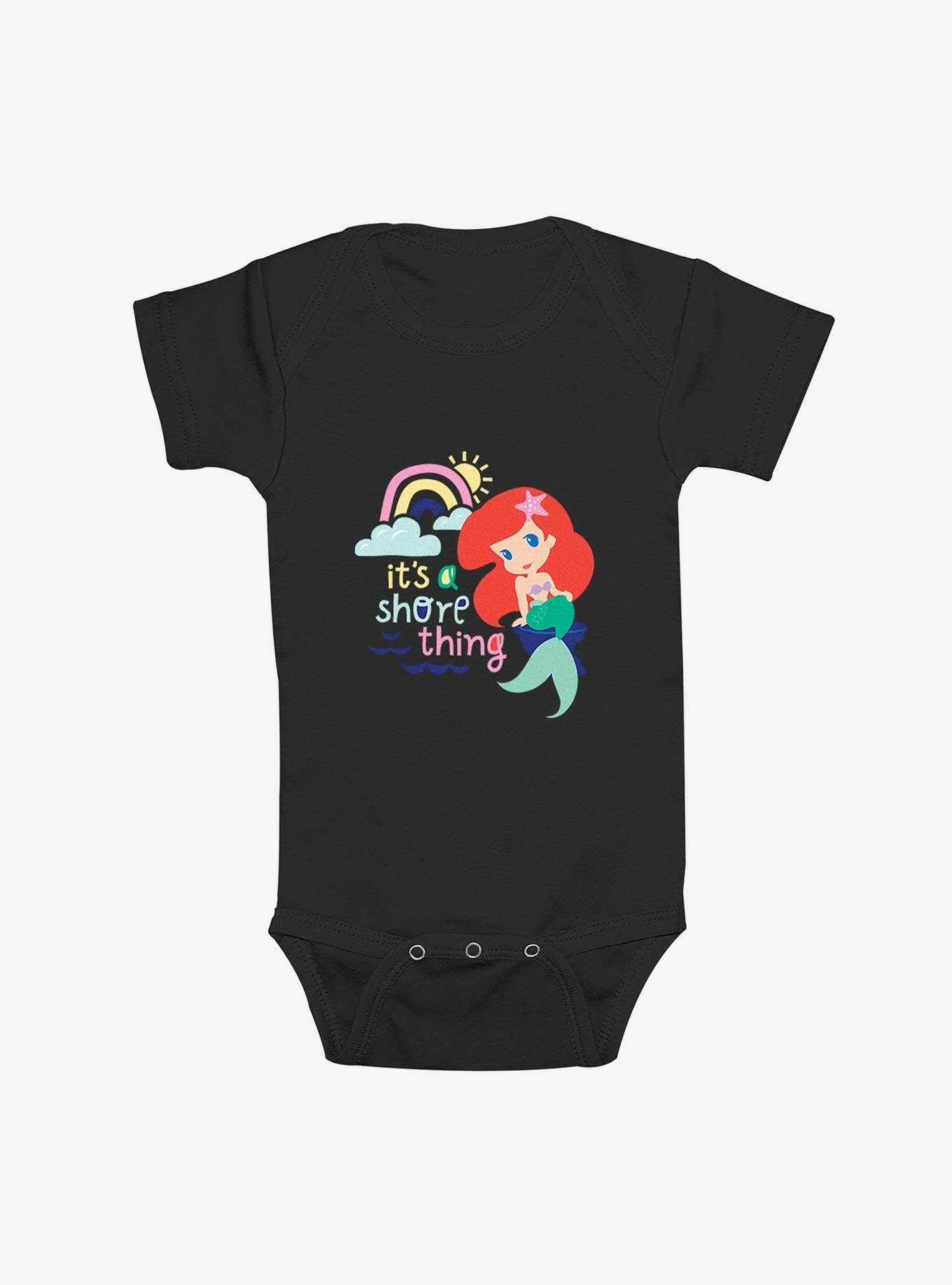 Disney The Little Mermaid Shore Thing Infant Bodysuit, BLACK, hi-res