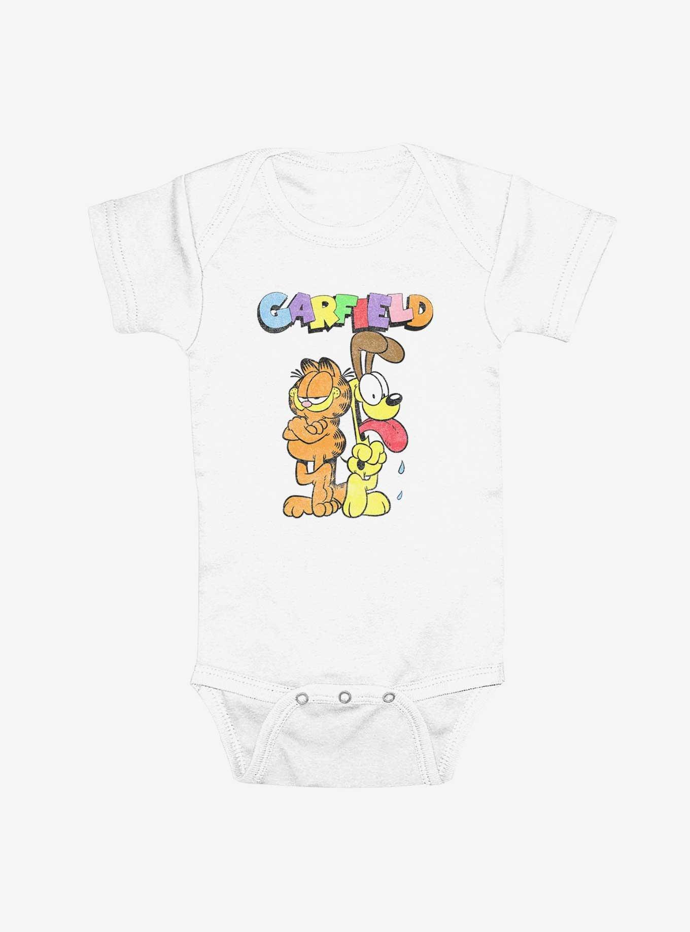 Garfield And Odie Infant Bodysuit, WHITE, hi-res
