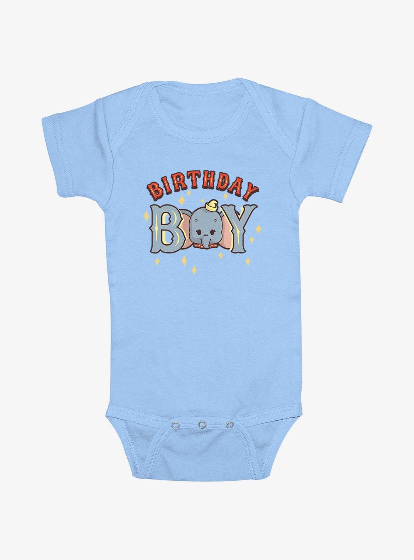 Disney Dumbo Birthday Boy Infant Bodysuit, LT BLUE, hi-res