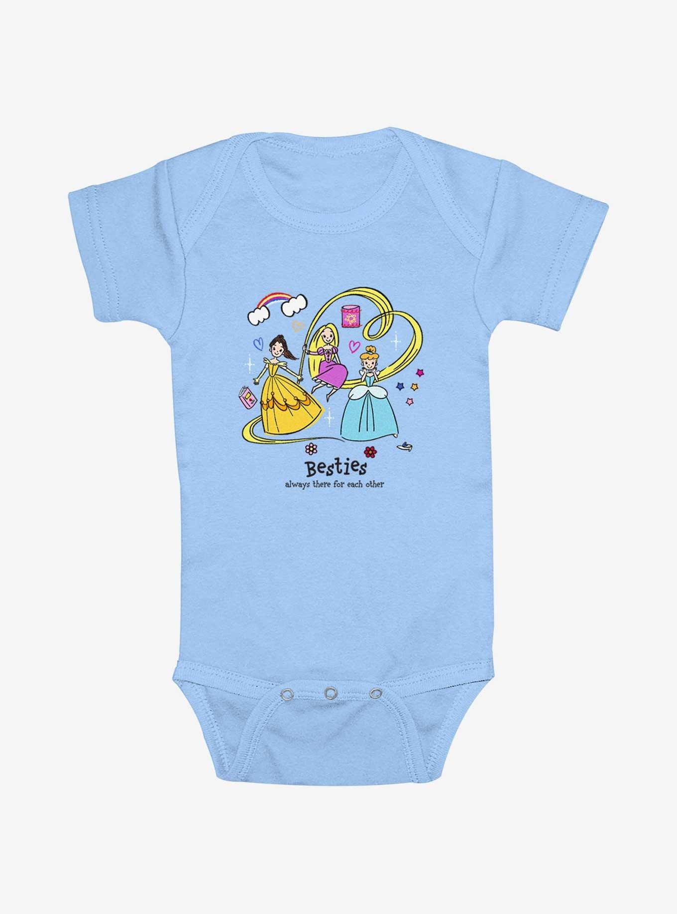 Disney Princesses Always Besties Infant Bodysuit, LT BLUE, hi-res