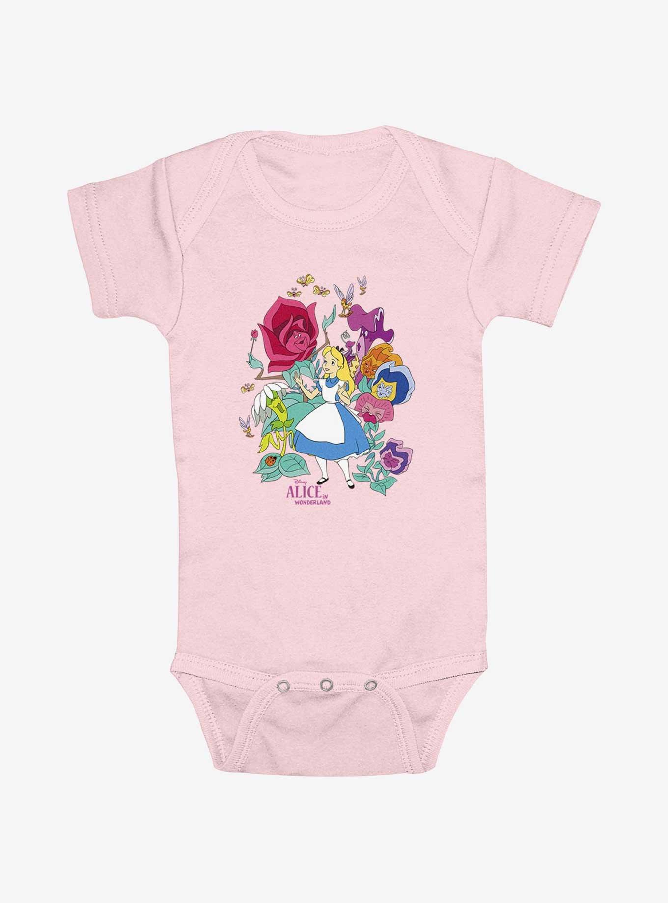 Disney Alice In Wonderland Classic Floral Forest Infant Bodysuit