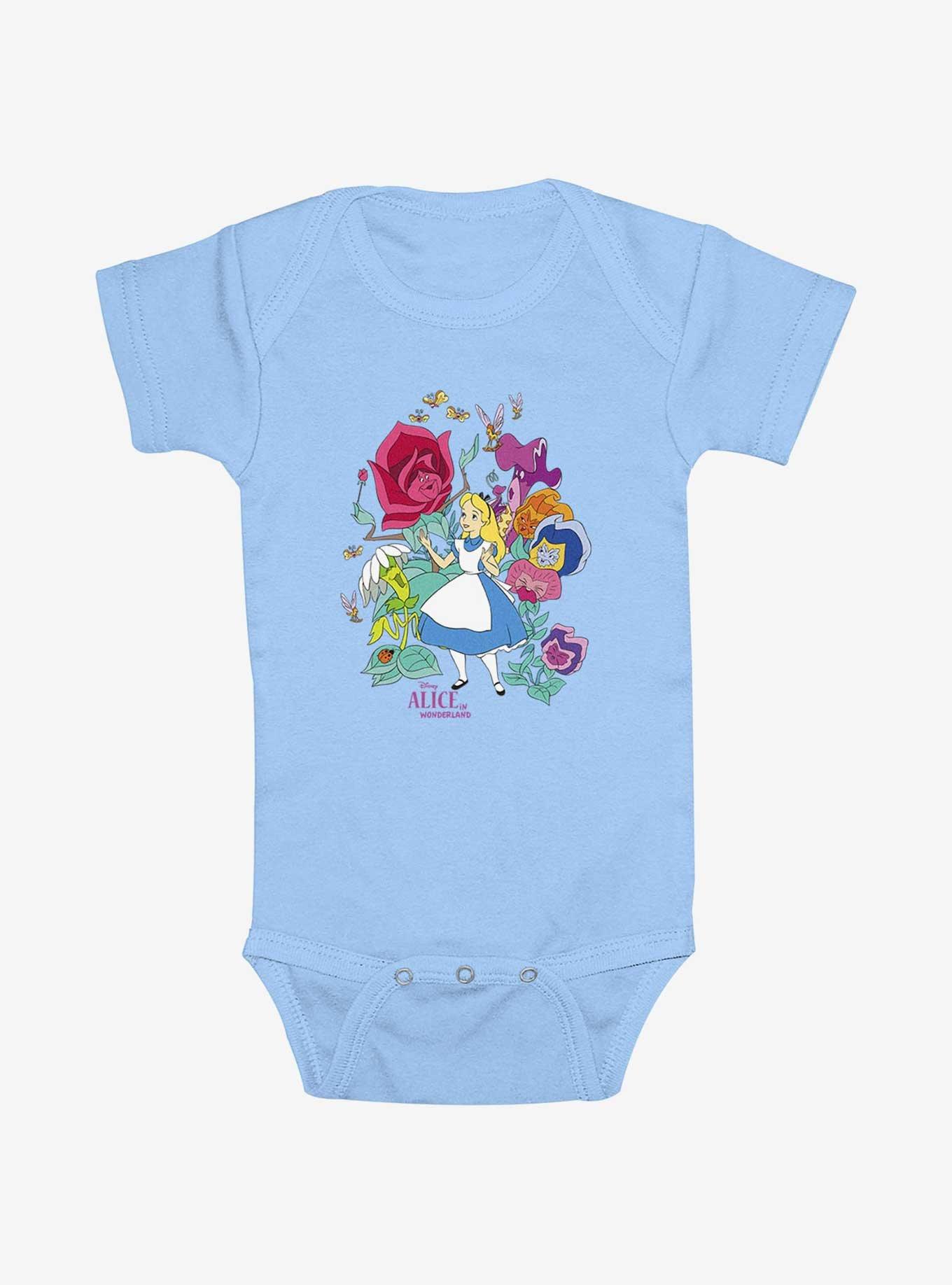 Disney Alice In Wonderland Classic Floral Forest Infant Bodysuit, , hi-res