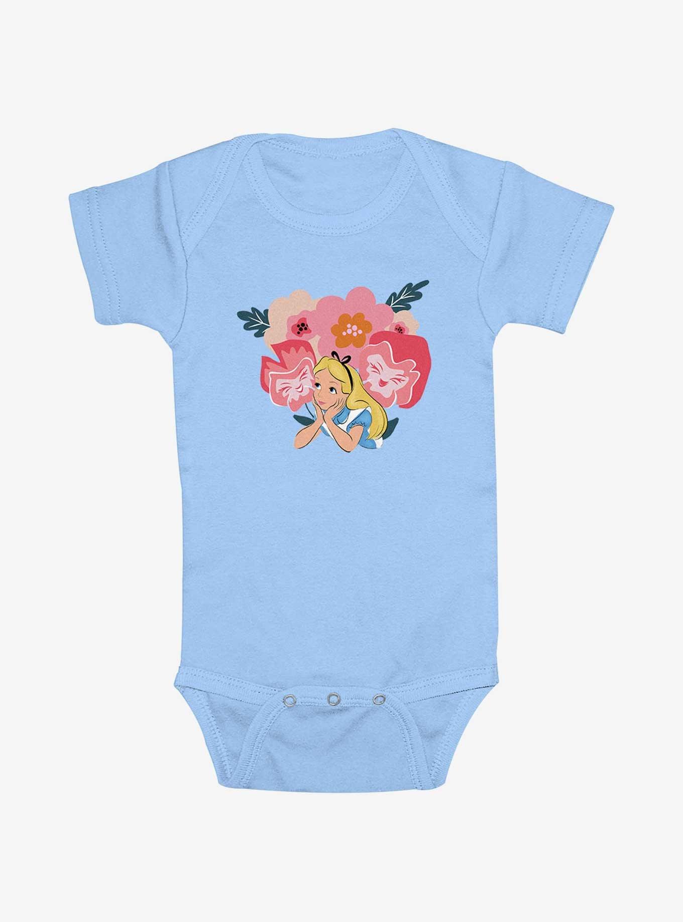 Disney Alice In Wonderland Flowers Infant Bodysuit, , hi-res