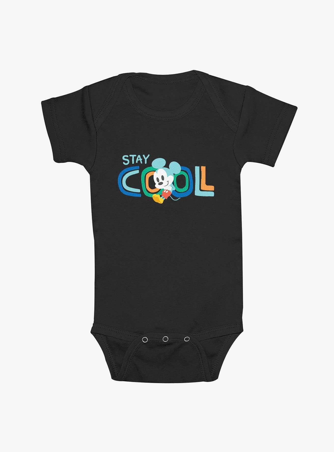 Disney Mickey Mouse Stay Cool Infant Bodysuit, BLACK, hi-res