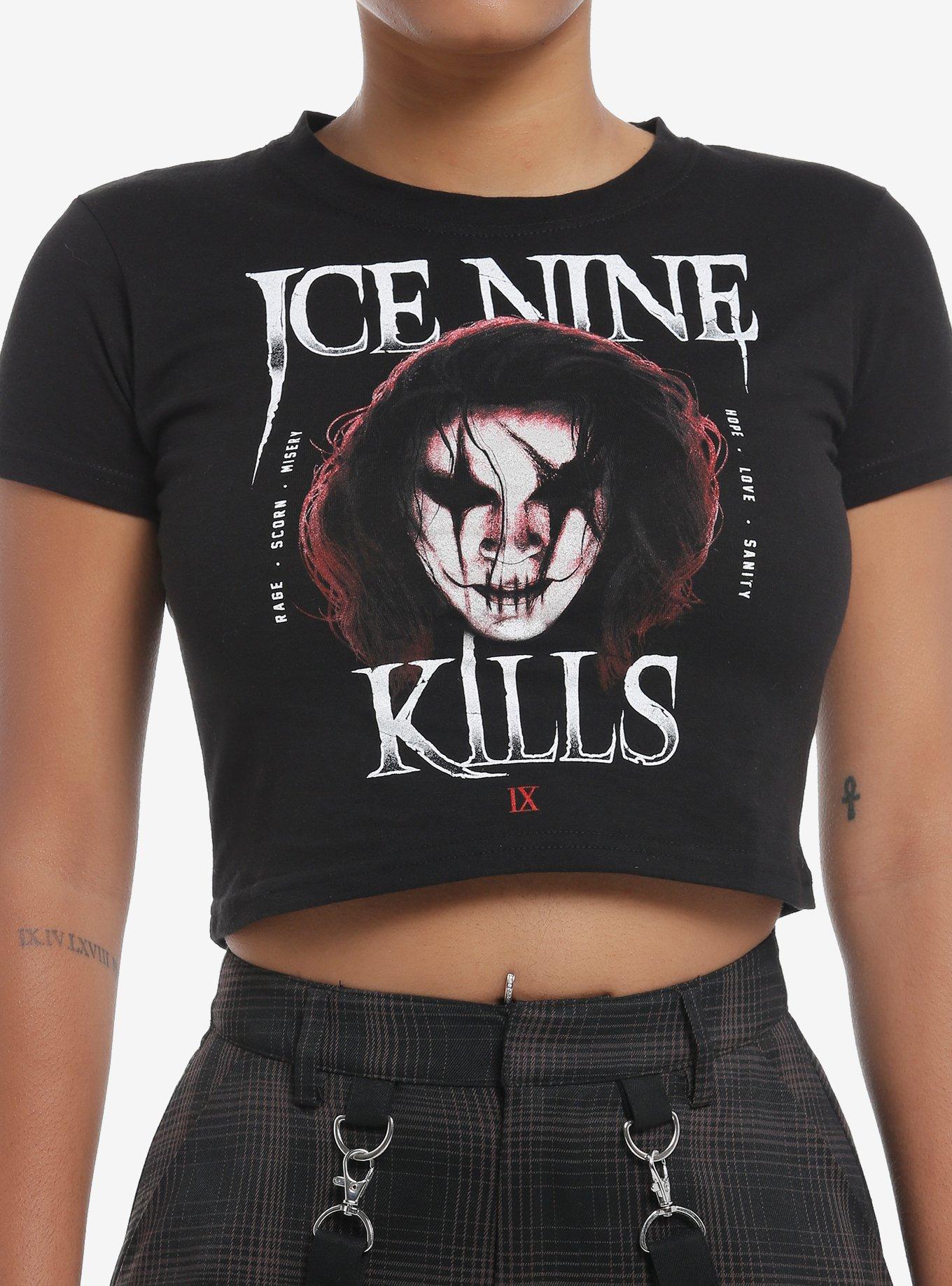 Ice Nine Kills X The Crows Portrait Girls Baby T-Shirt, BLACK, hi-res