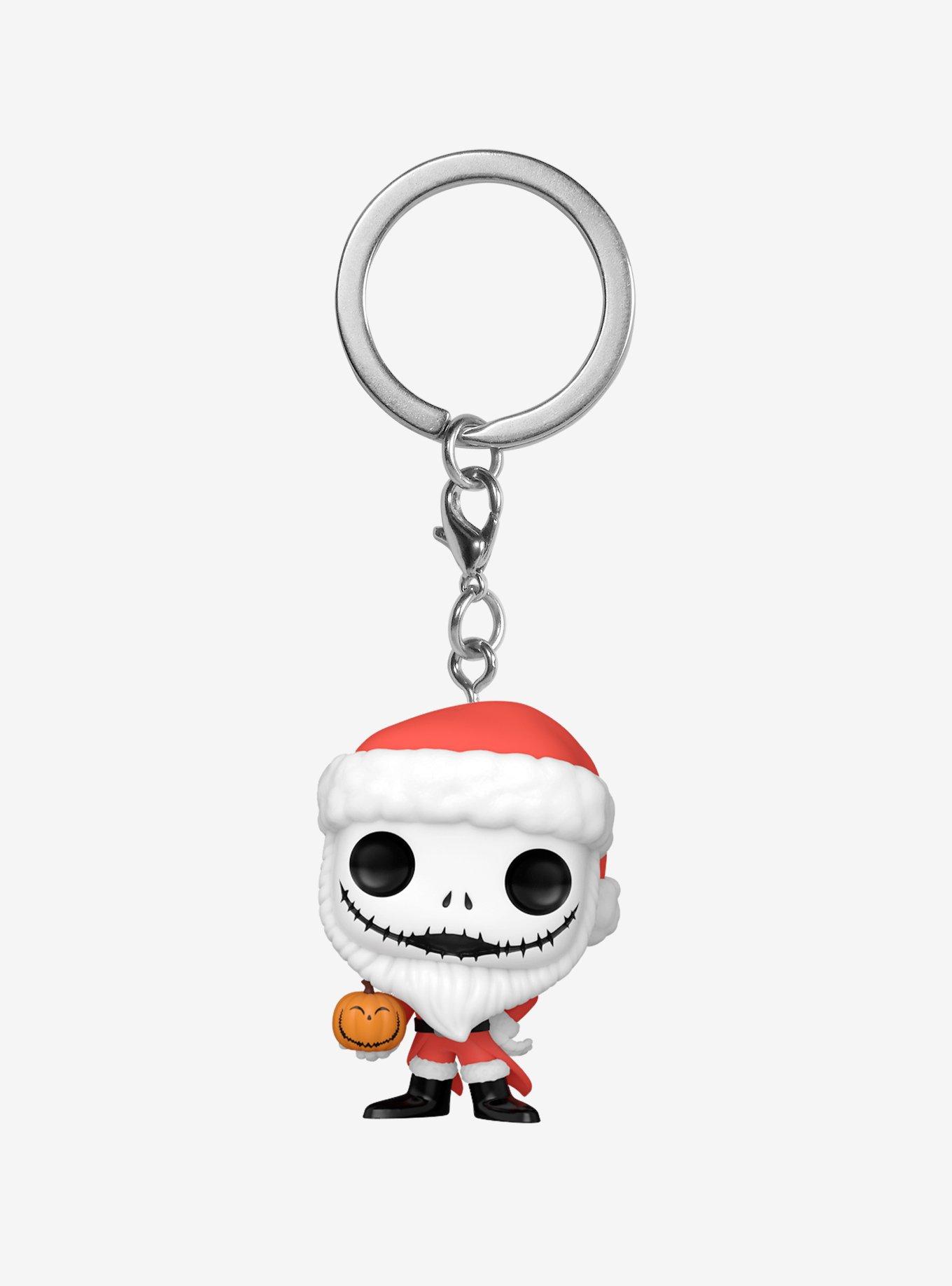 Funko The Nightmare Before Christmas Pocket Pop! Santa Jack Vinyl Key Chain Hot Topic Exclusive, , hi-res