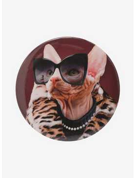 Cat Mob Wife 3 Inch Button, , hi-res