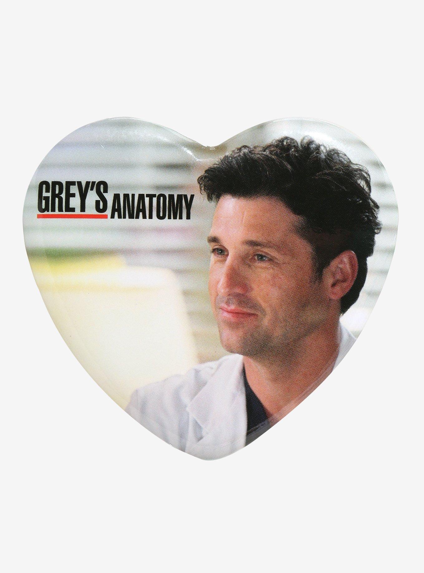 Grey's Anatomy Dr. Derek Shepherd Heart Button, , hi-res