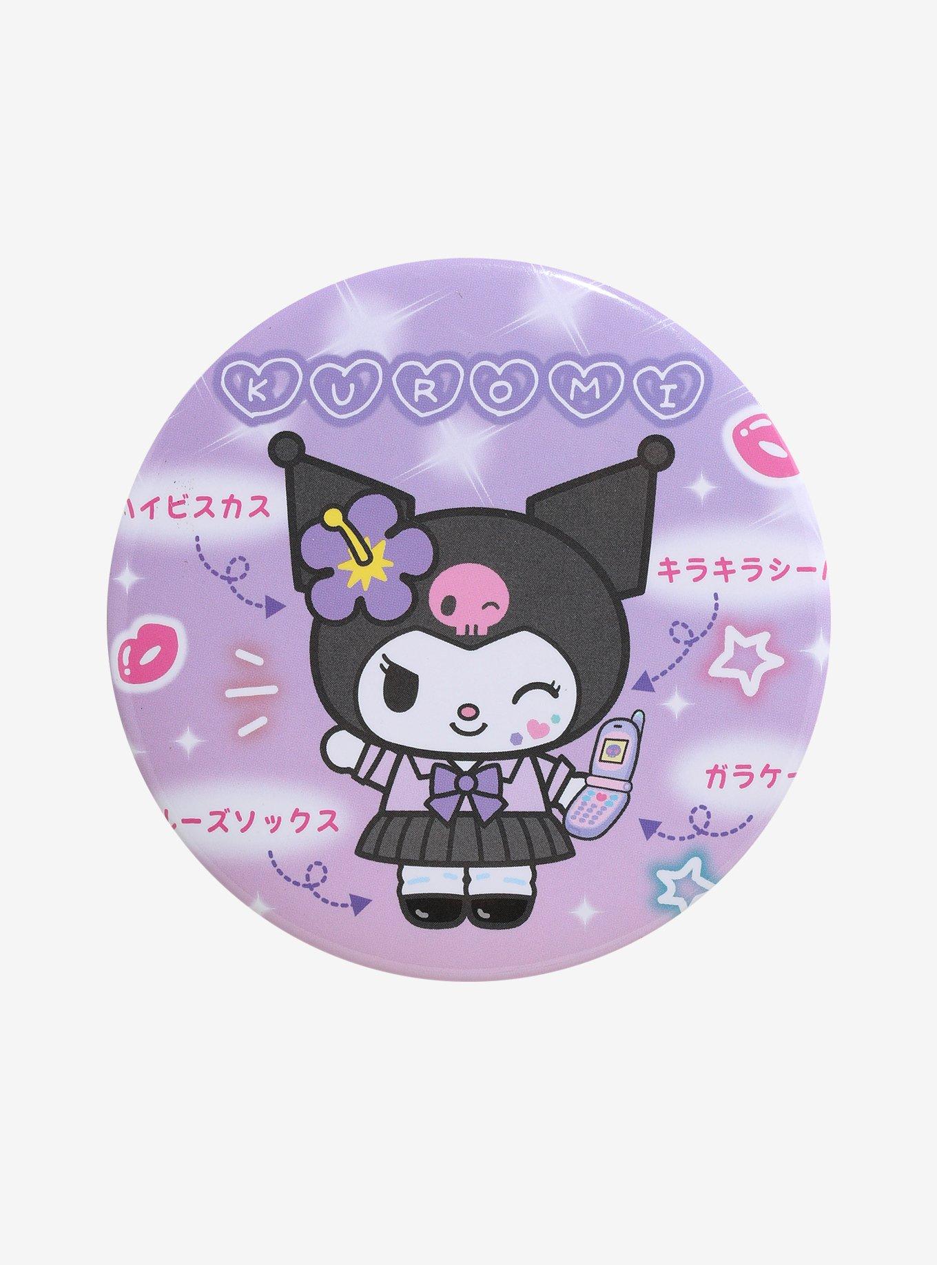 Kuromi Kogyaru Guide 3 Inch Button, , hi-res