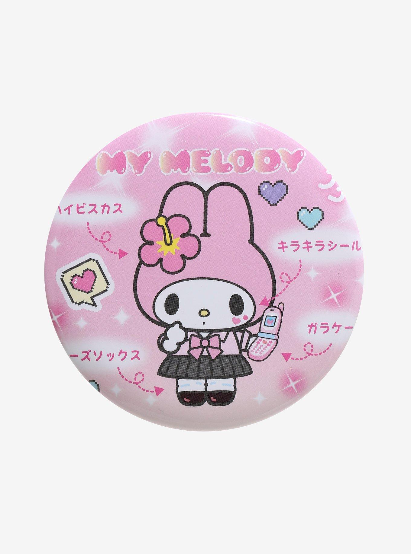 My Melody Kogyaru Guide 3 Inch Button