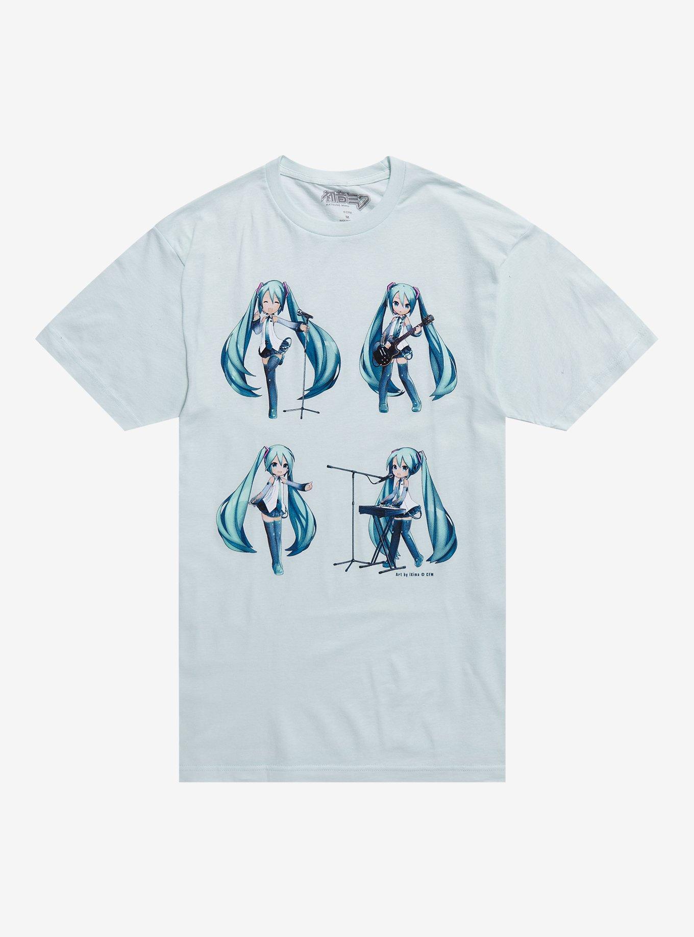 Hatsune Miku Instruments T-Shirt, BLACK, hi-res