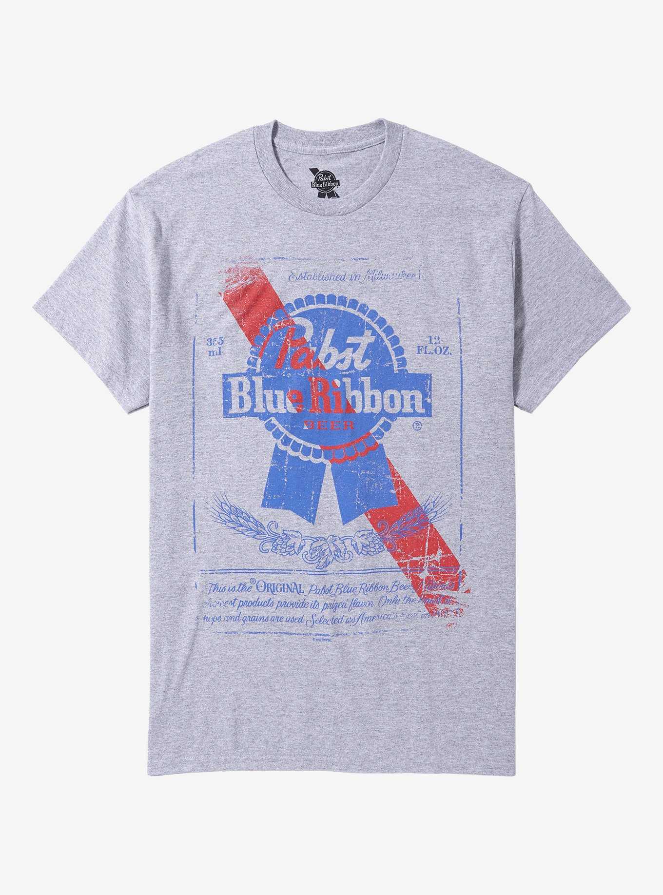 Pabst Blue Ribbon Label T-Shirt, , hi-res