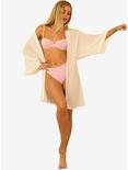 Dippin' Daisy's Marilyn Swim Cover-Up Robe Dotted Crepe, BEIGE, hi-res