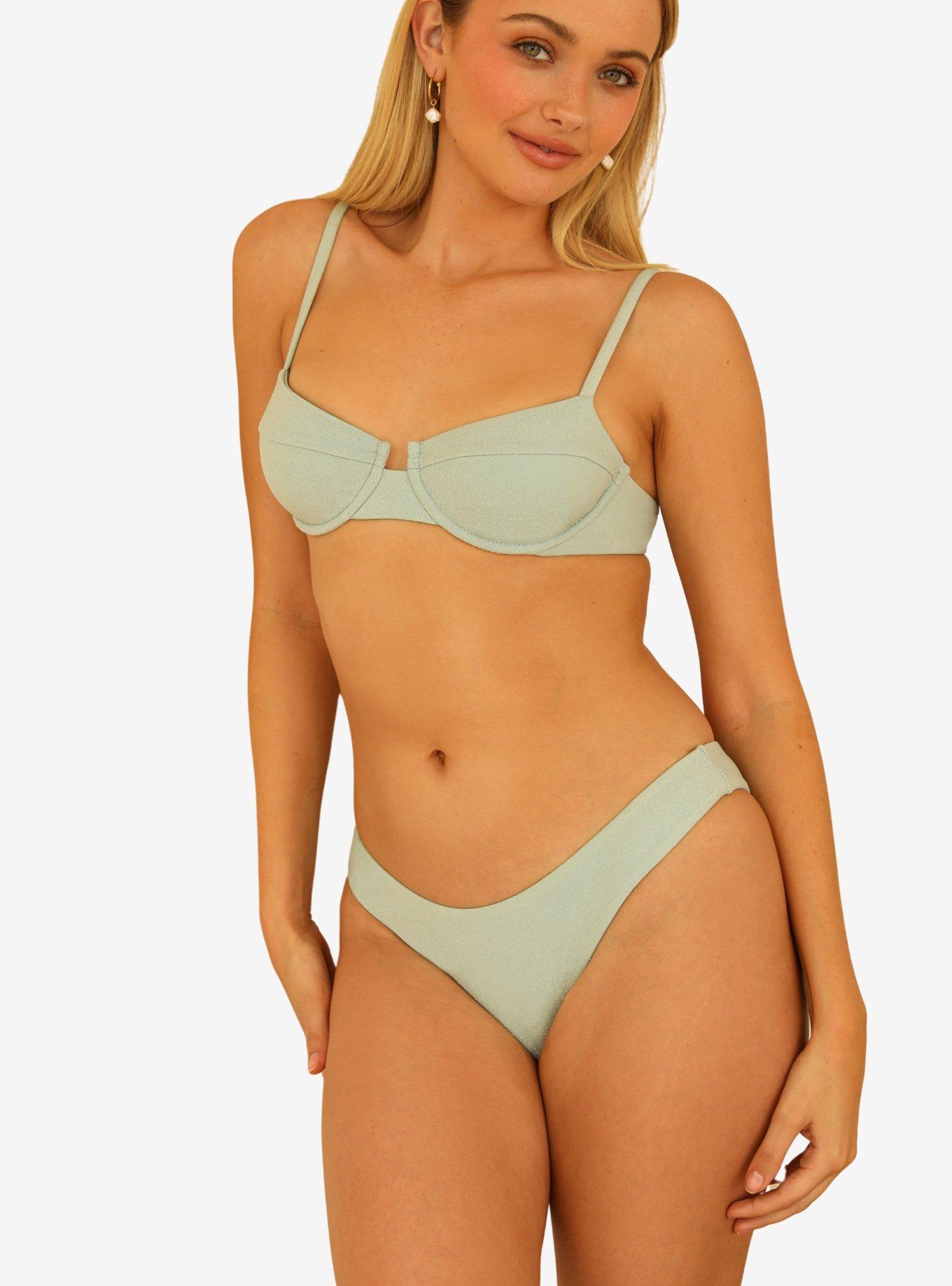 Dippin' Daisy's Gigi Swim Top Gatsby, SAGE GREEN, hi-res