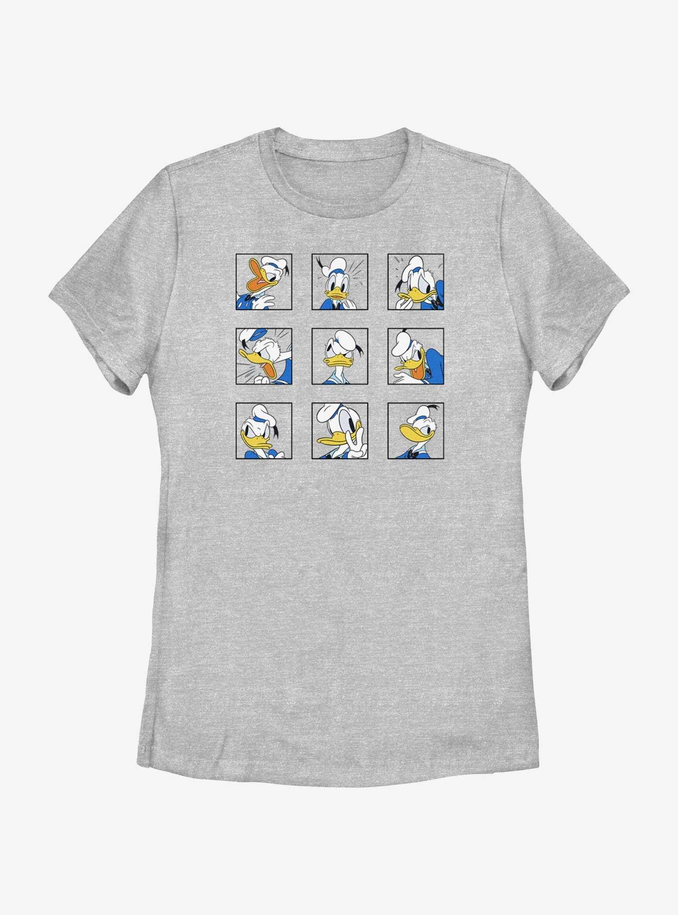 Disney Donald Duck Classic Expressions Womens T-Shirt, ATH HTR, hi-res