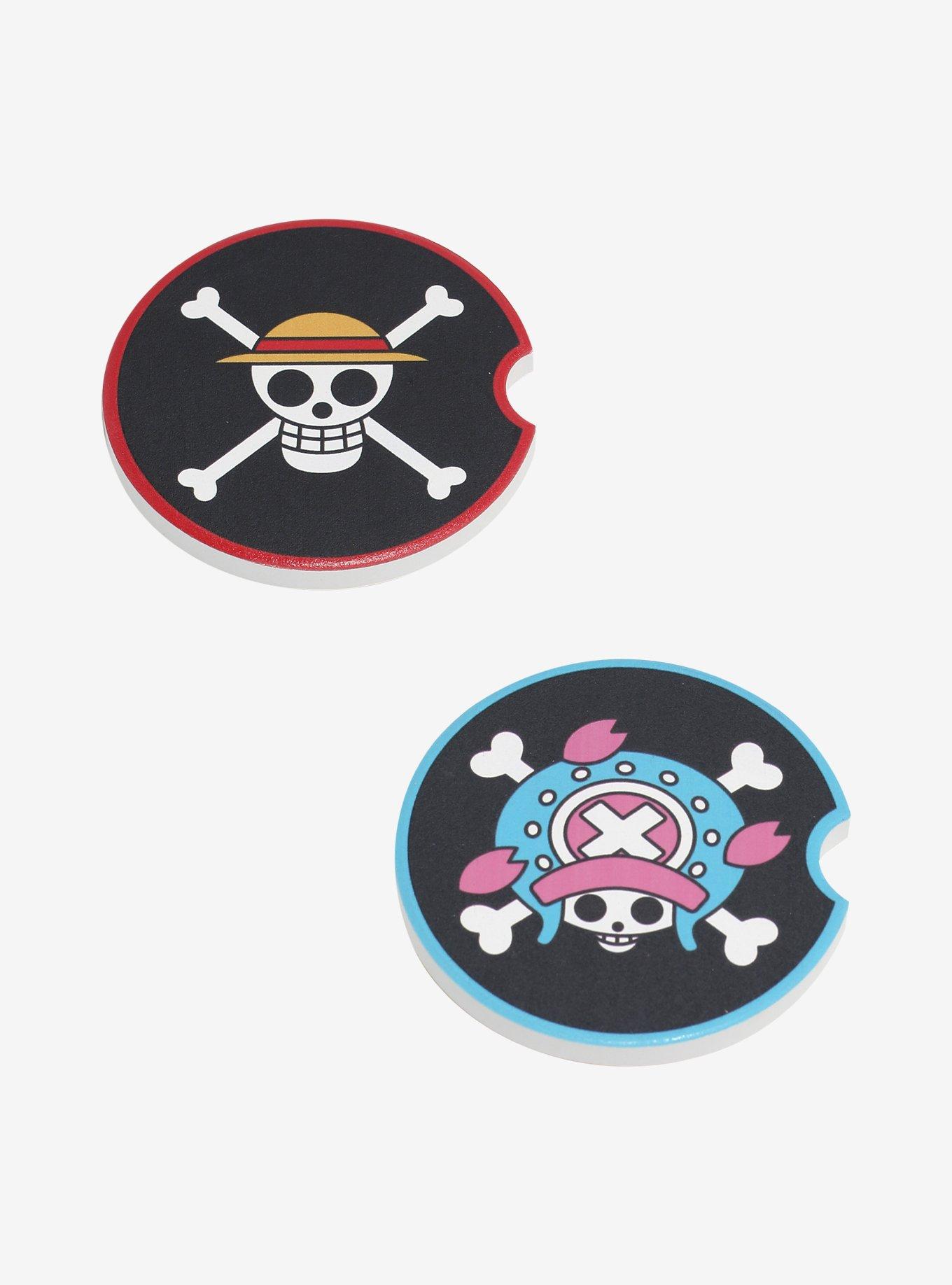 One Piece Jolly Roger Car Coaster Set, , hi-res