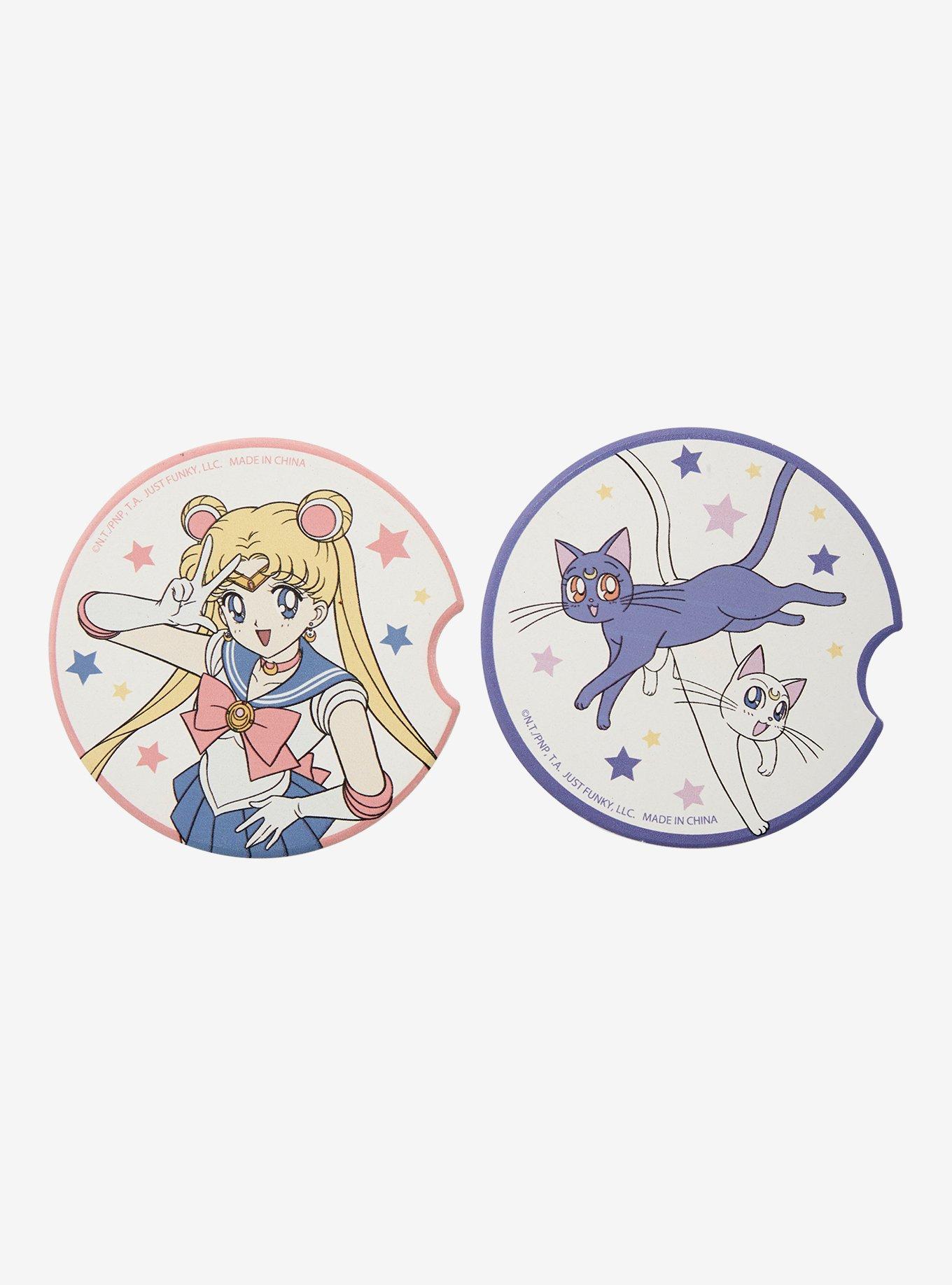 Sailor Moon Luna Car Coasters, , hi-res