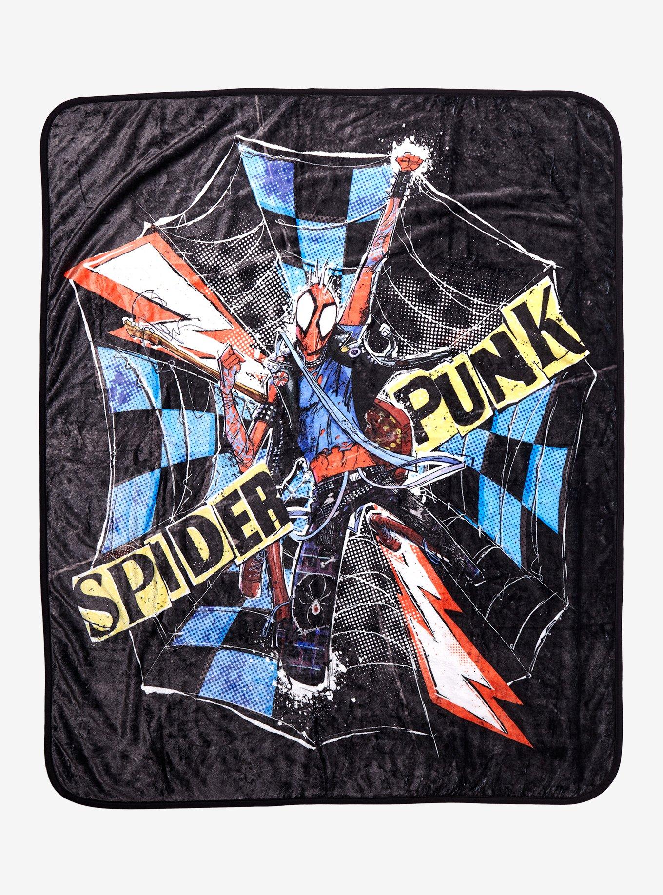 Marcel Spider-Man: Across the Spider-Verse Spider-Punk Portrait Fleece Throw - BoxLunch Exclusive, , hi-res