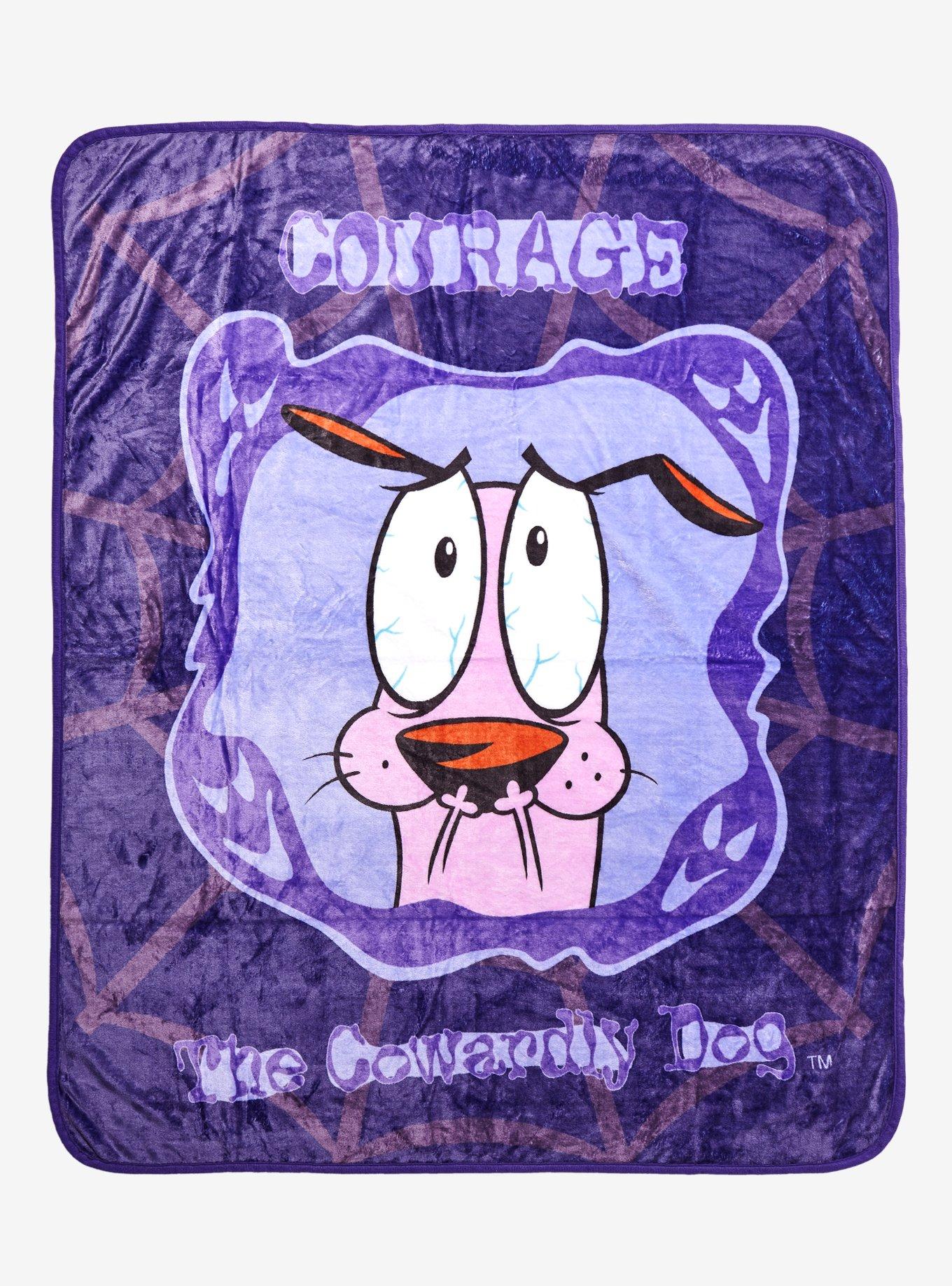 Courage the Cowardly Dog Courage Portrait Fleece Throw BoxLunch Exclusive BoxLunch