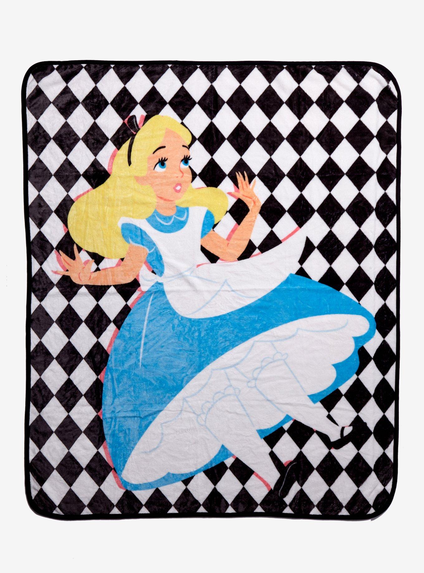 Disney Alice in Wonderland Falling Alice Fleece Throw - BoxLunch Exclusive, , hi-res