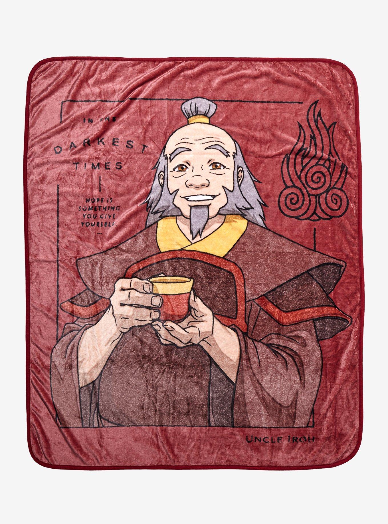 Avatar: The Last Airbender Uncle Iroh Portrait Fleece Throw - BoxLunch Exclusive, , hi-res