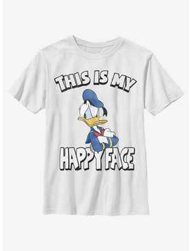 Disney Donald Duck This Is My Happy Face Youth T-Shirt, , hi-res