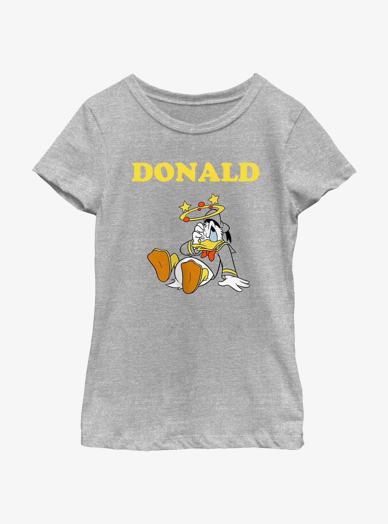 Disney Donald Duck Dizzy Stars Youth Girls T-Shirt, ATH HTR, hi-res