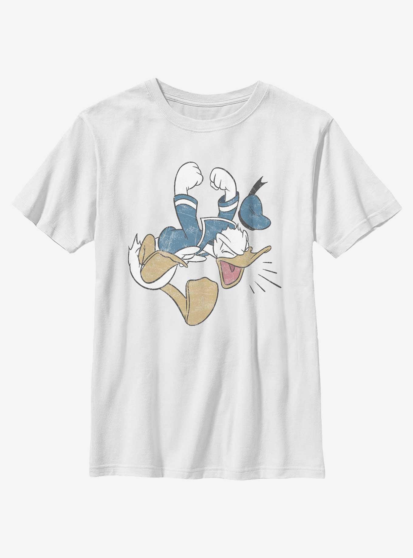 Disney Donald Duck Angry Duck Youth T-Shirt, WHITE, hi-res