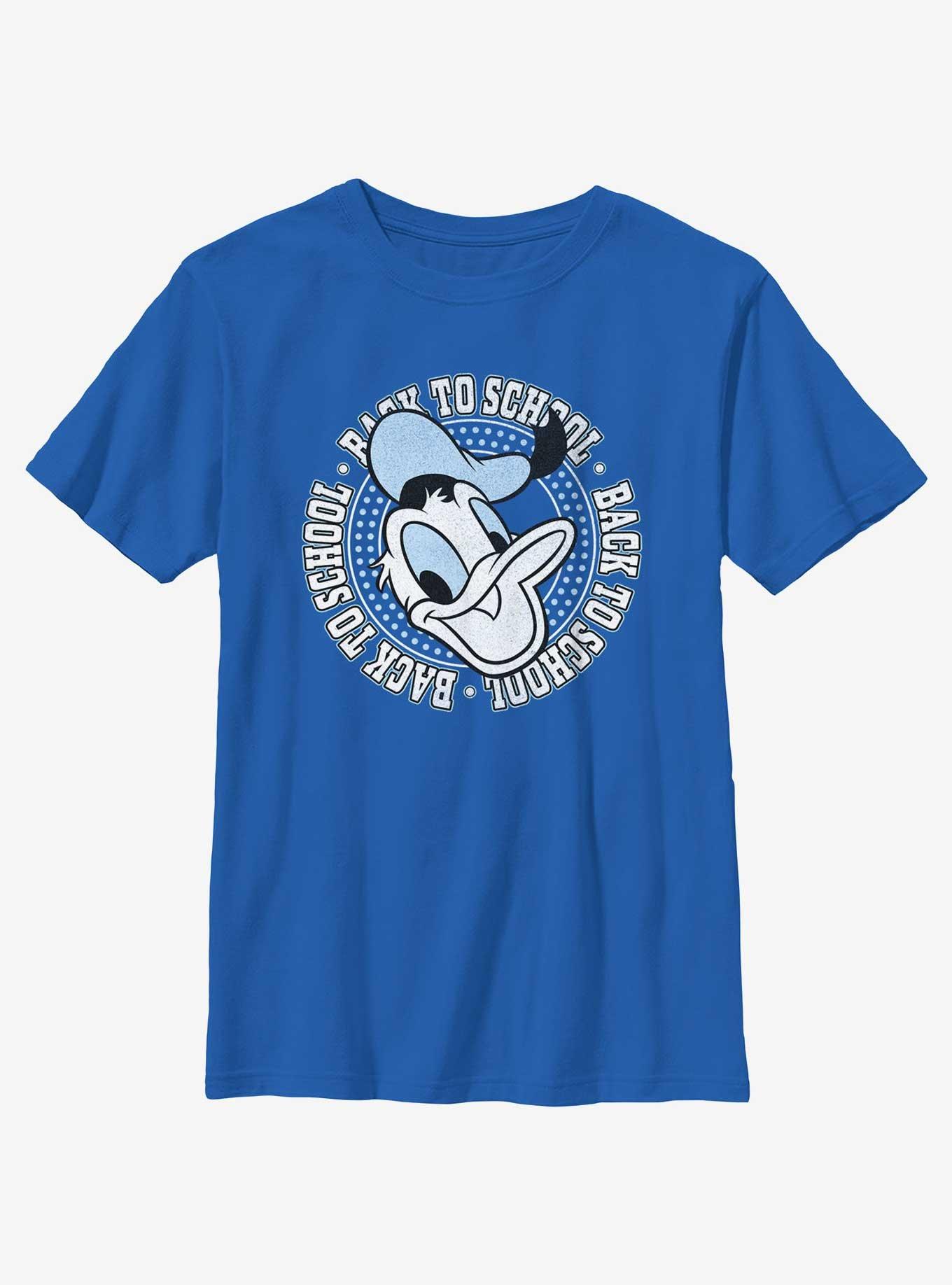 Disney Donald Duck Back To School Youth T-Shirt, ROYAL, hi-res