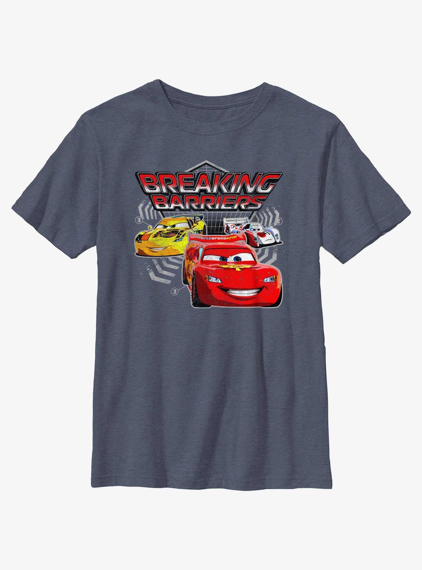 Disney Pixar Cars Breaking Barriers Youth T-Shirt, NAVY HTR, hi-res