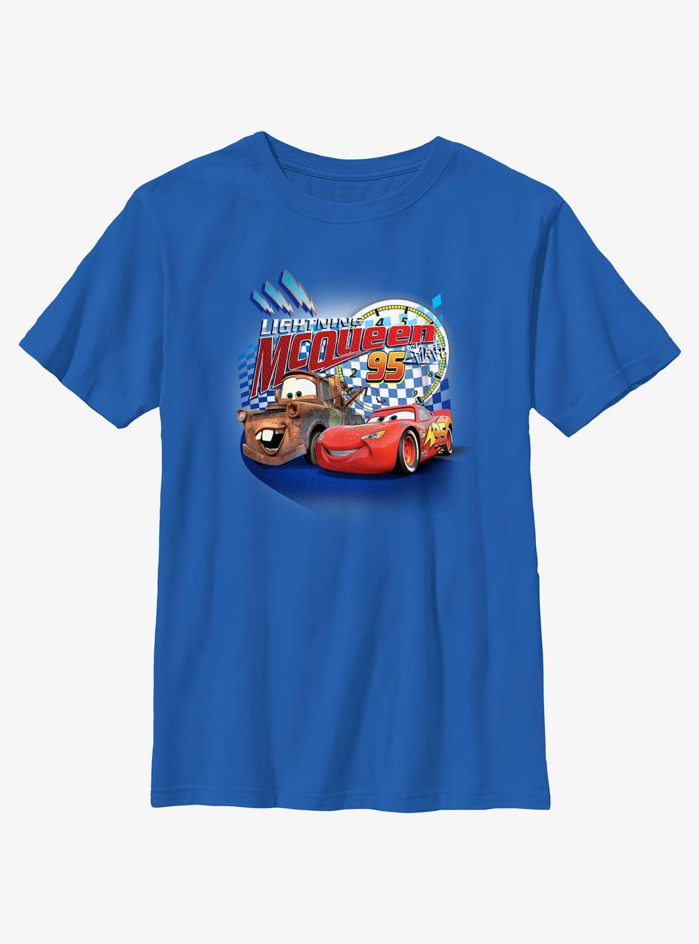 Disney Pixar Cars McQueen 95 Youth T-Shirt, ROYAL, hi-res