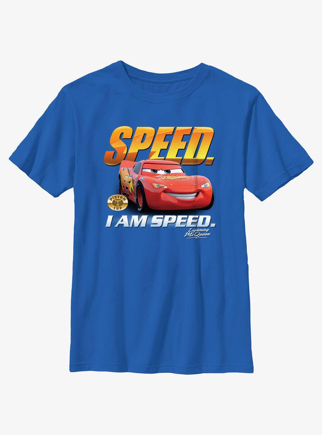 Disney Pixar Cars Speedy McQueen Youth T-Shirt, ROYAL, hi-res