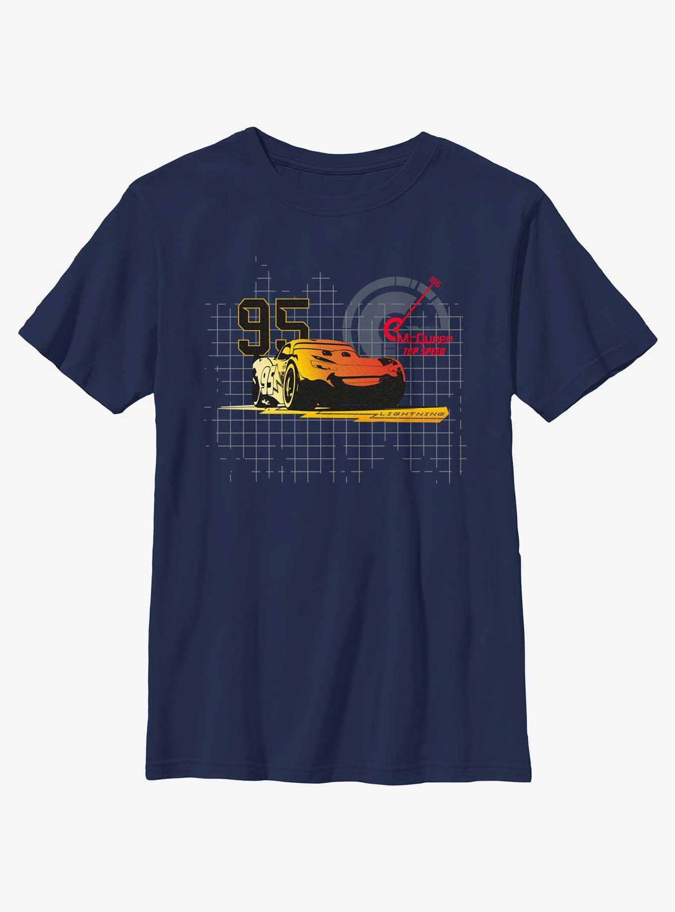 Disney Pixar Cars Deviated Youth T-Shirt, NAVY, hi-res