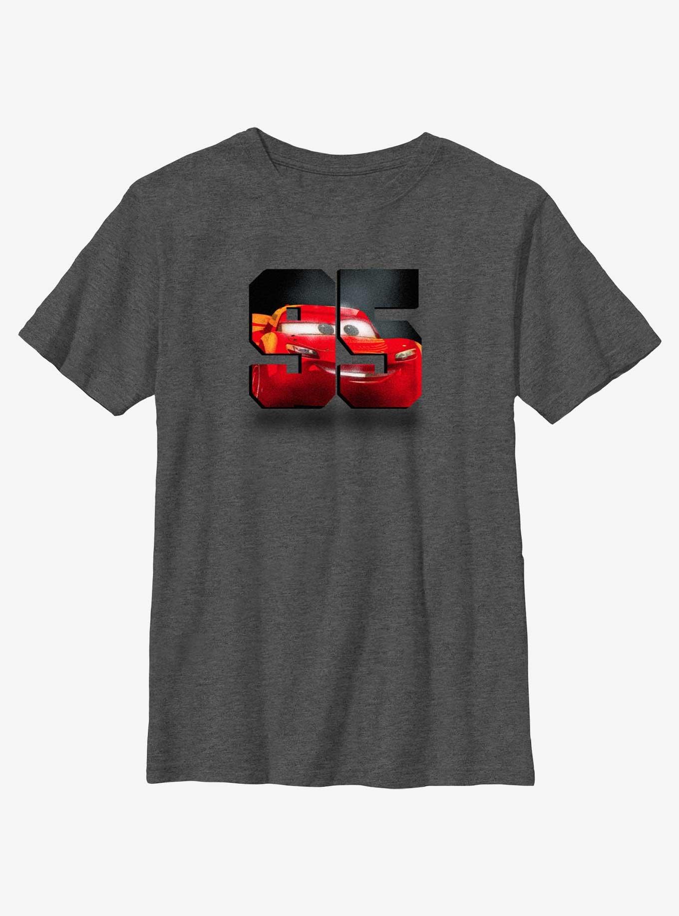 Disney Pixar Cars 95 South Youth T-Shirt, CHAR HTR, hi-res