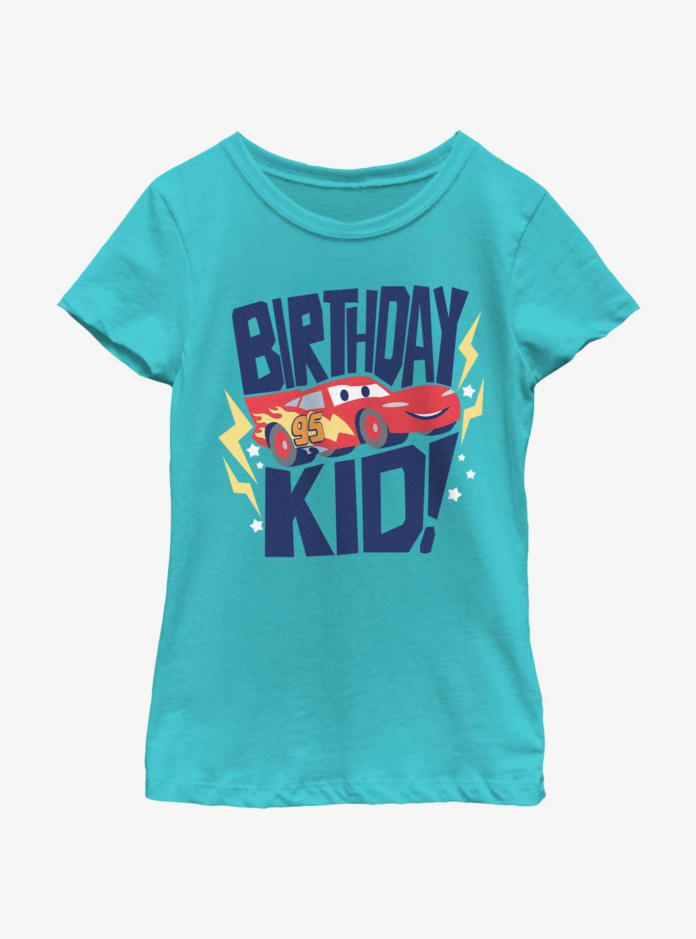 Disney Pixar Cars Lightning Birthday Kid Youth Girls T-Shirt, , hi-res