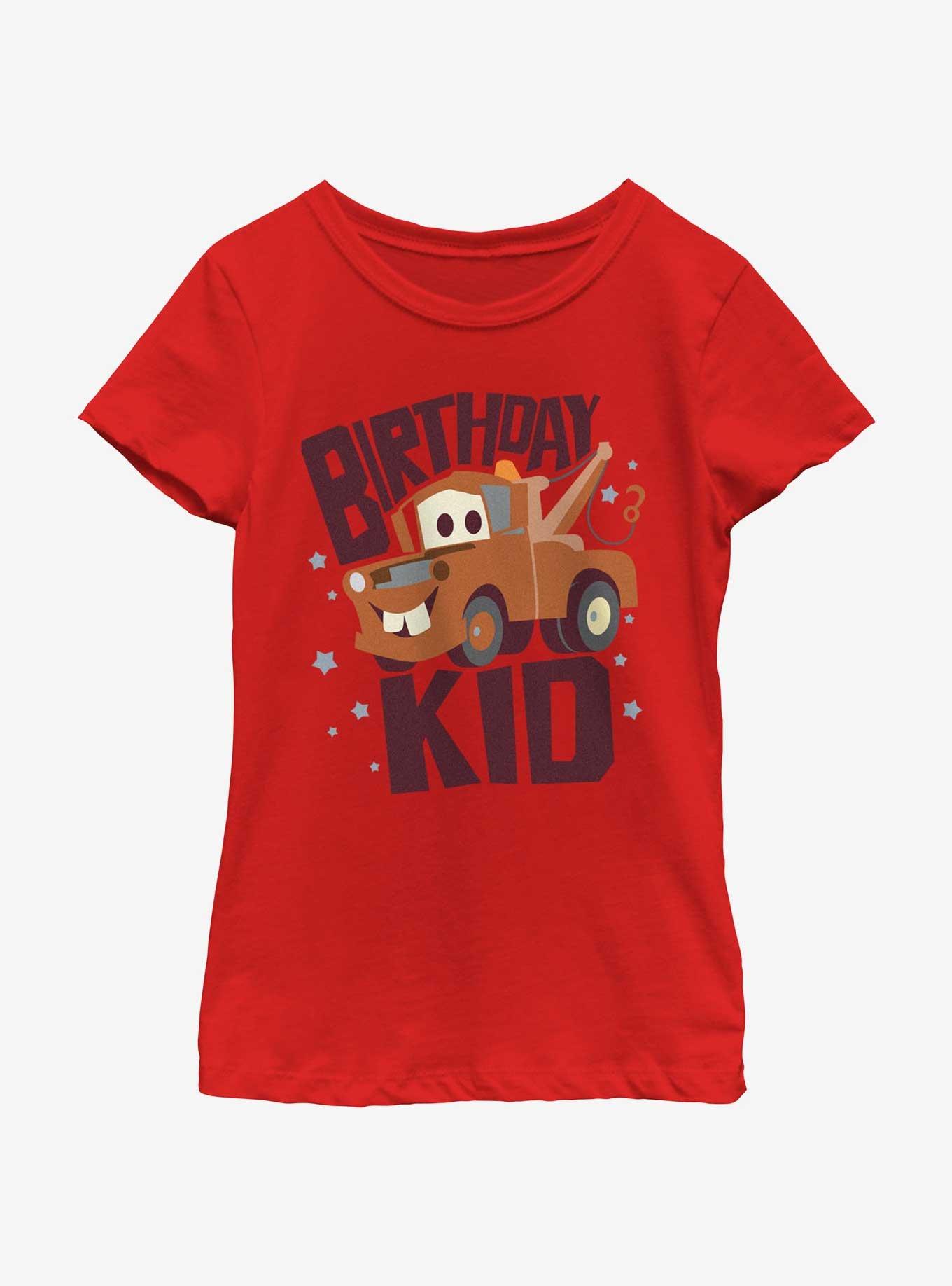 Disney Pixar Cars Mater Birthday Kid Youth Girls T-Shirt