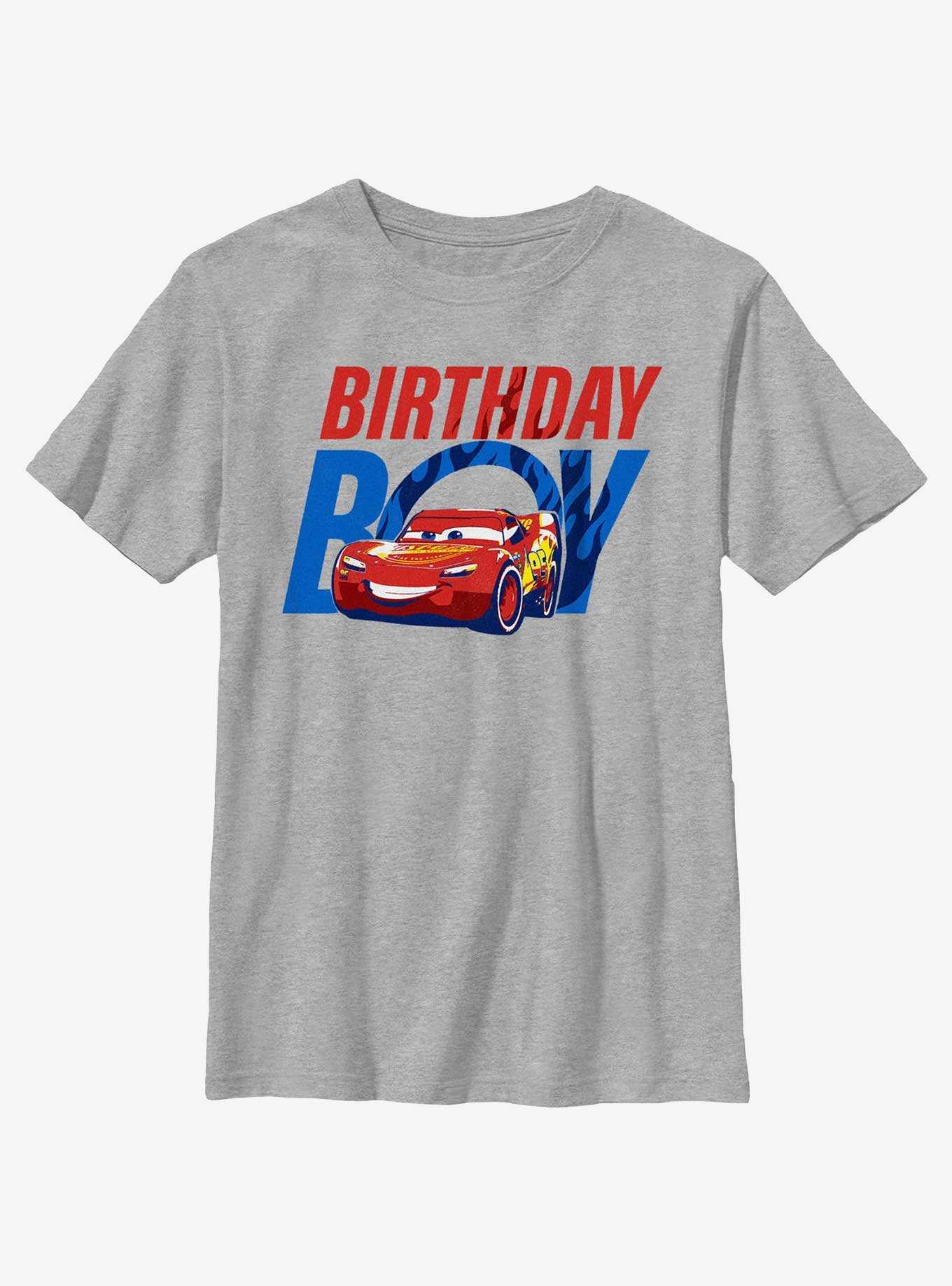 Disney Pixar Cars Lightning McQueen Birthday Boy Youth T-Shirt, , hi-res