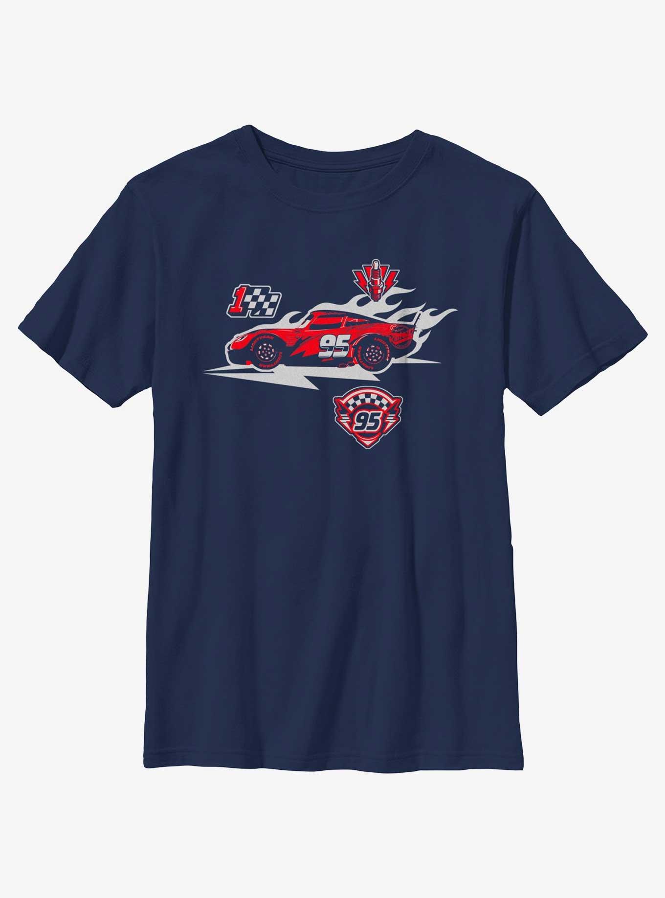 Disney Pixar Cars Big Bolt Youth T-Shirt, NAVY, hi-res