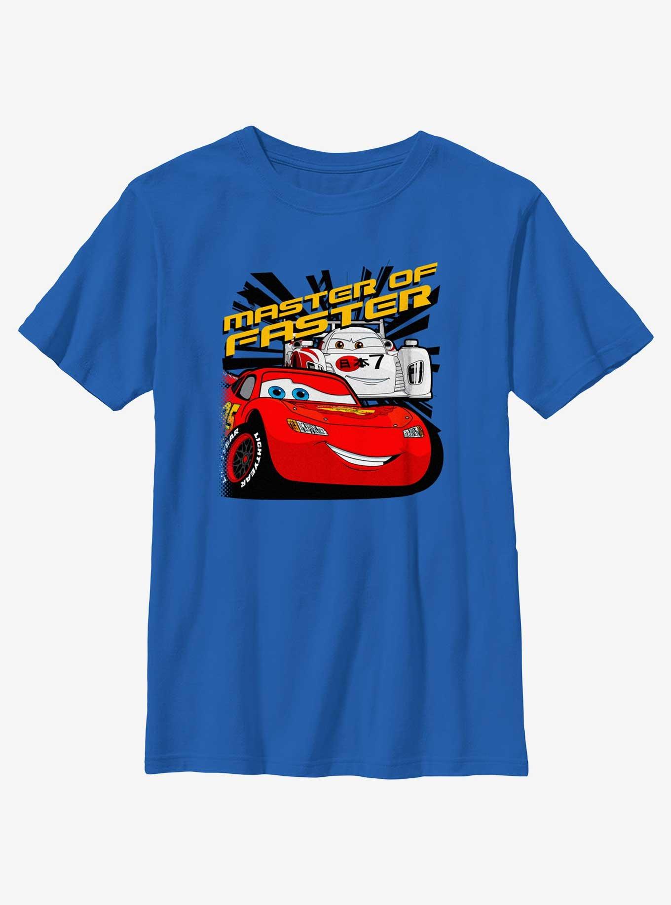 Disney Pixar Cars Master Of Faster Youth T-Shirt, ROYAL, hi-res