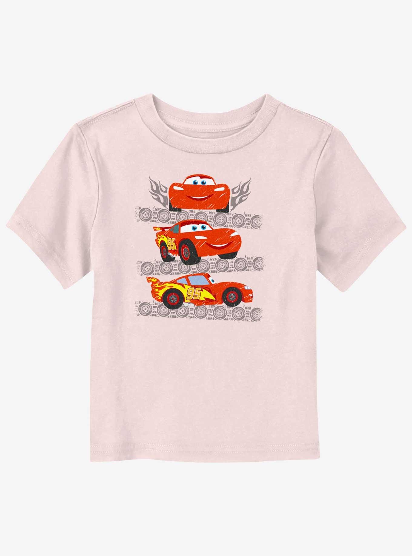 Disney Pixar Cars Turn And Drive Toddler T-Shirt, LIGHT PINK, hi-res