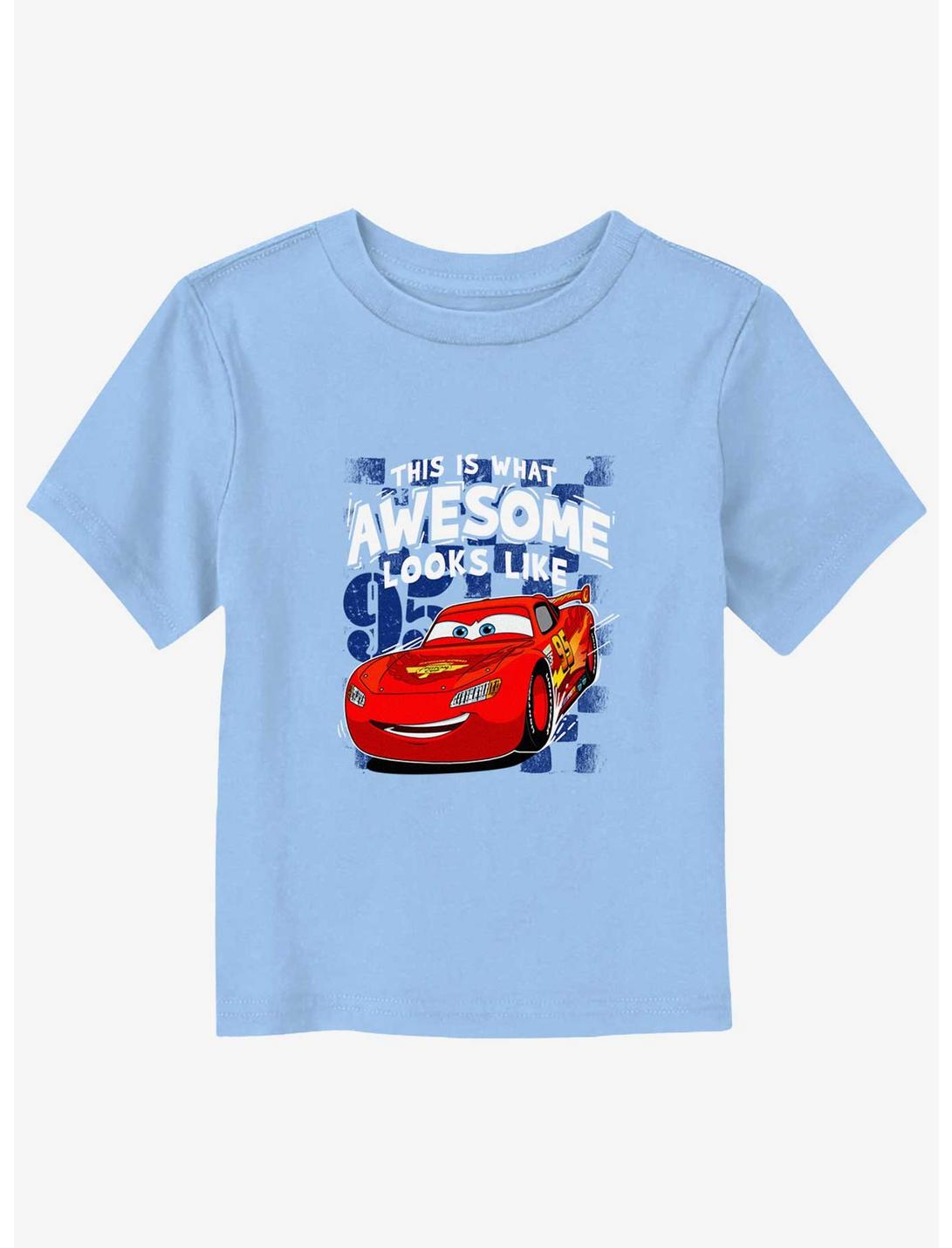 Disney Pixar Cars What Awesome Looks Like Toddler T-Shirt, LT BLUE, hi-res