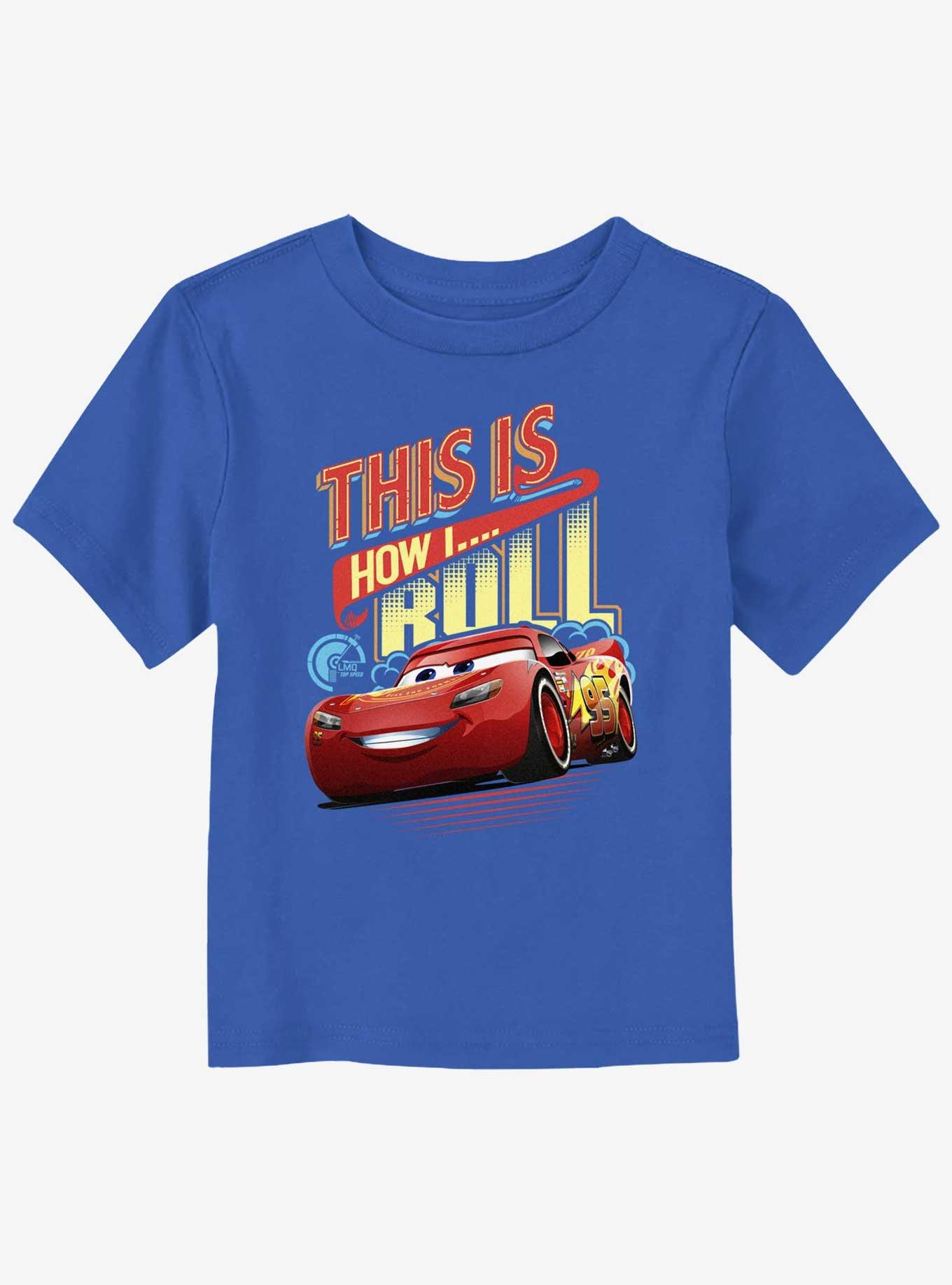 Disney Pixar Cars McQueen This Is How I Roll Toddler T-Shirt, ROYAL, hi-res