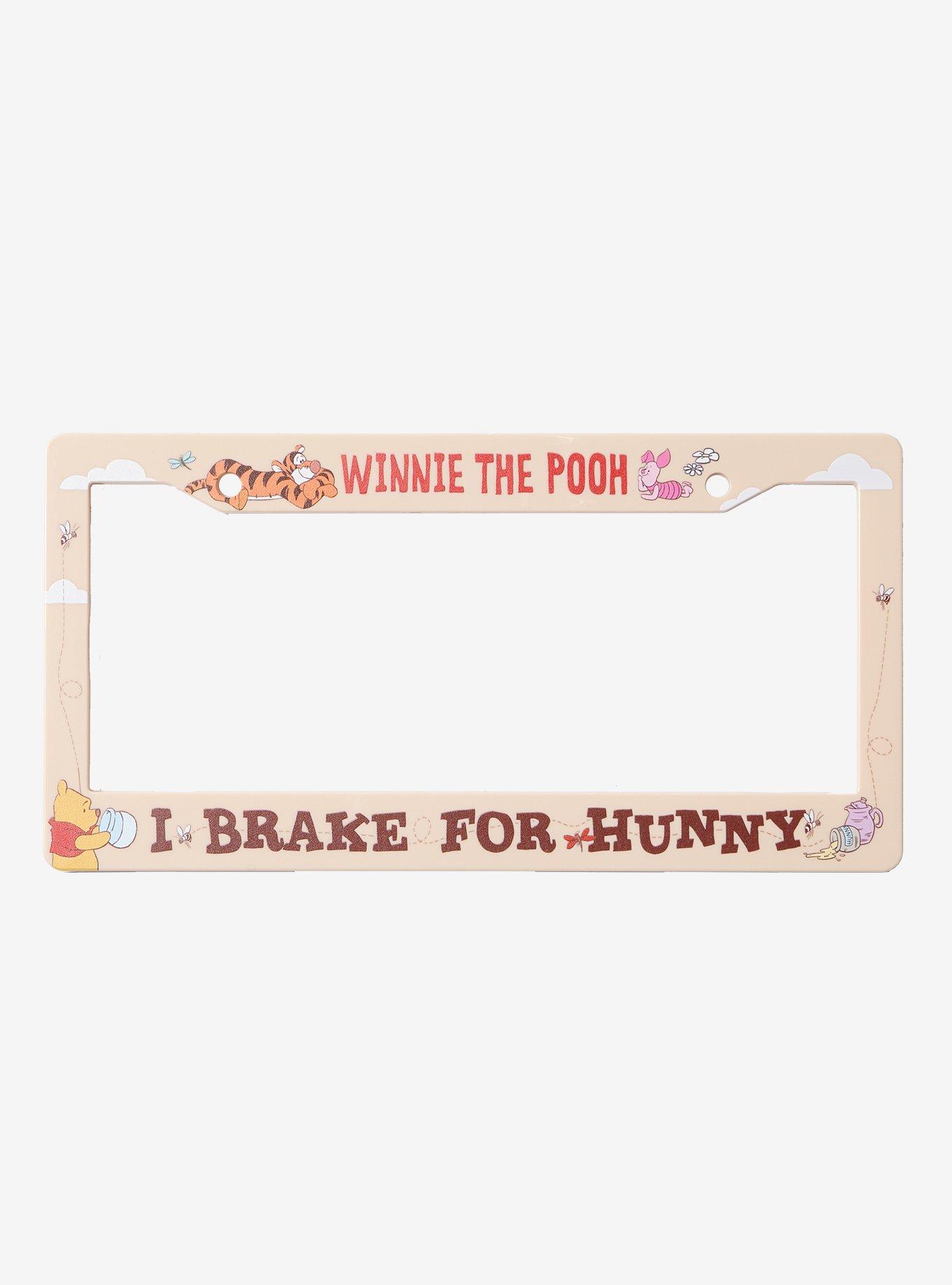 Disney Winnie The Pooh I Brake For Hunny License Plate Frame, , hi-res