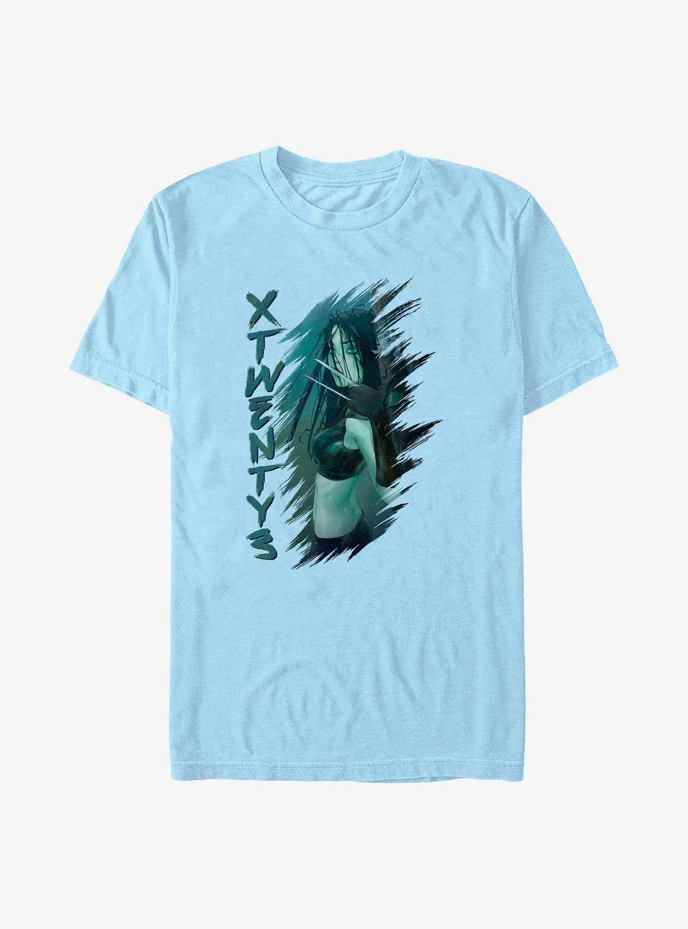 Marvel X-Men Brushed X23 T-Shirt, LT BLUE, hi-res