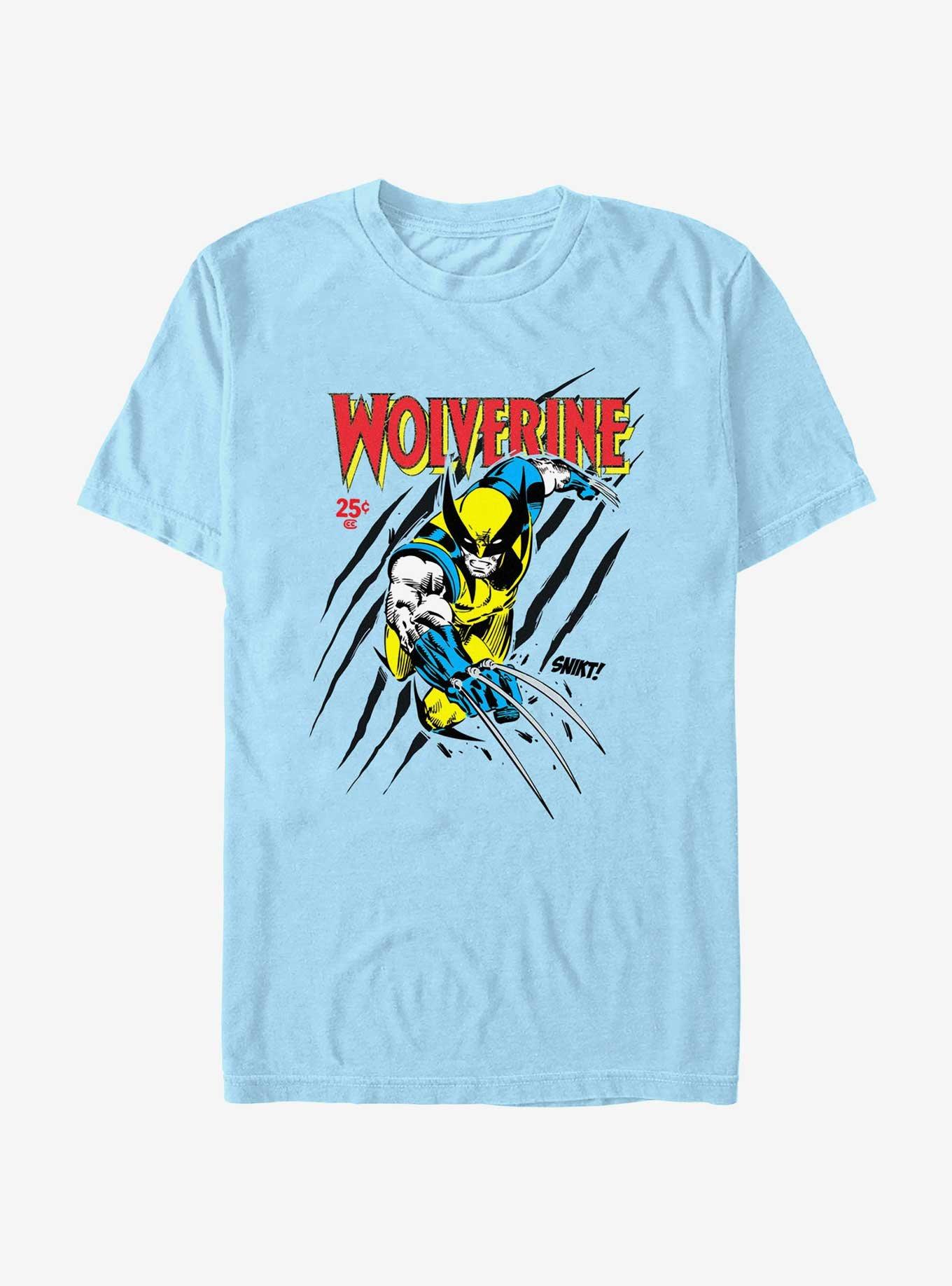 Marvel X-Men Wolverine Slash Cover T-Shirt, LT BLUE, hi-res